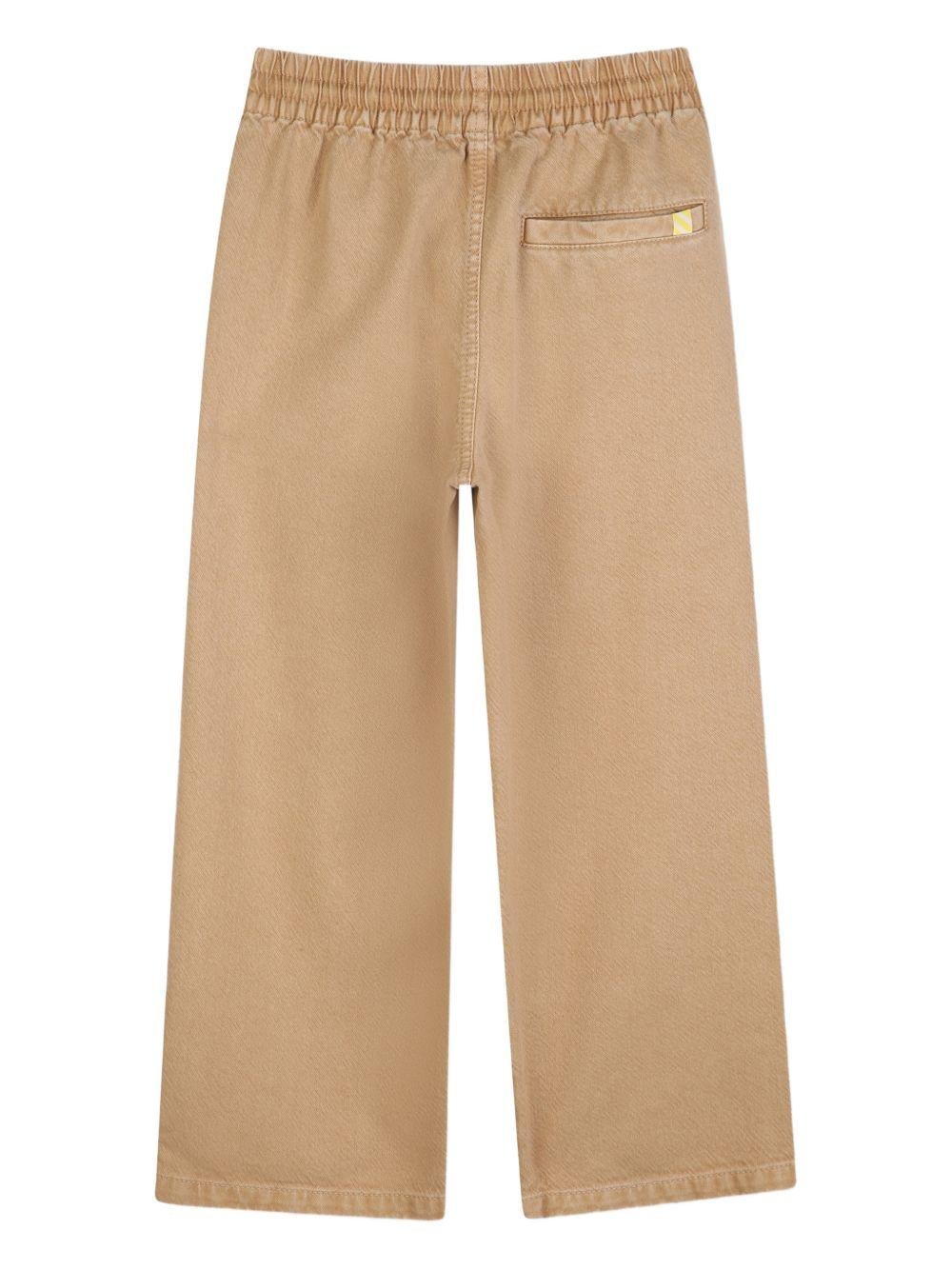 Pantaloni per bambino Billieblush beige con coulisse - Rubino Kids