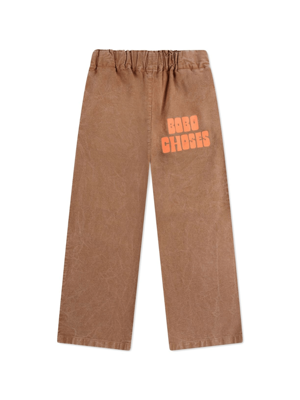 Pantaloni per bambino Bobo Choses marrone con logo - Rubino Kids