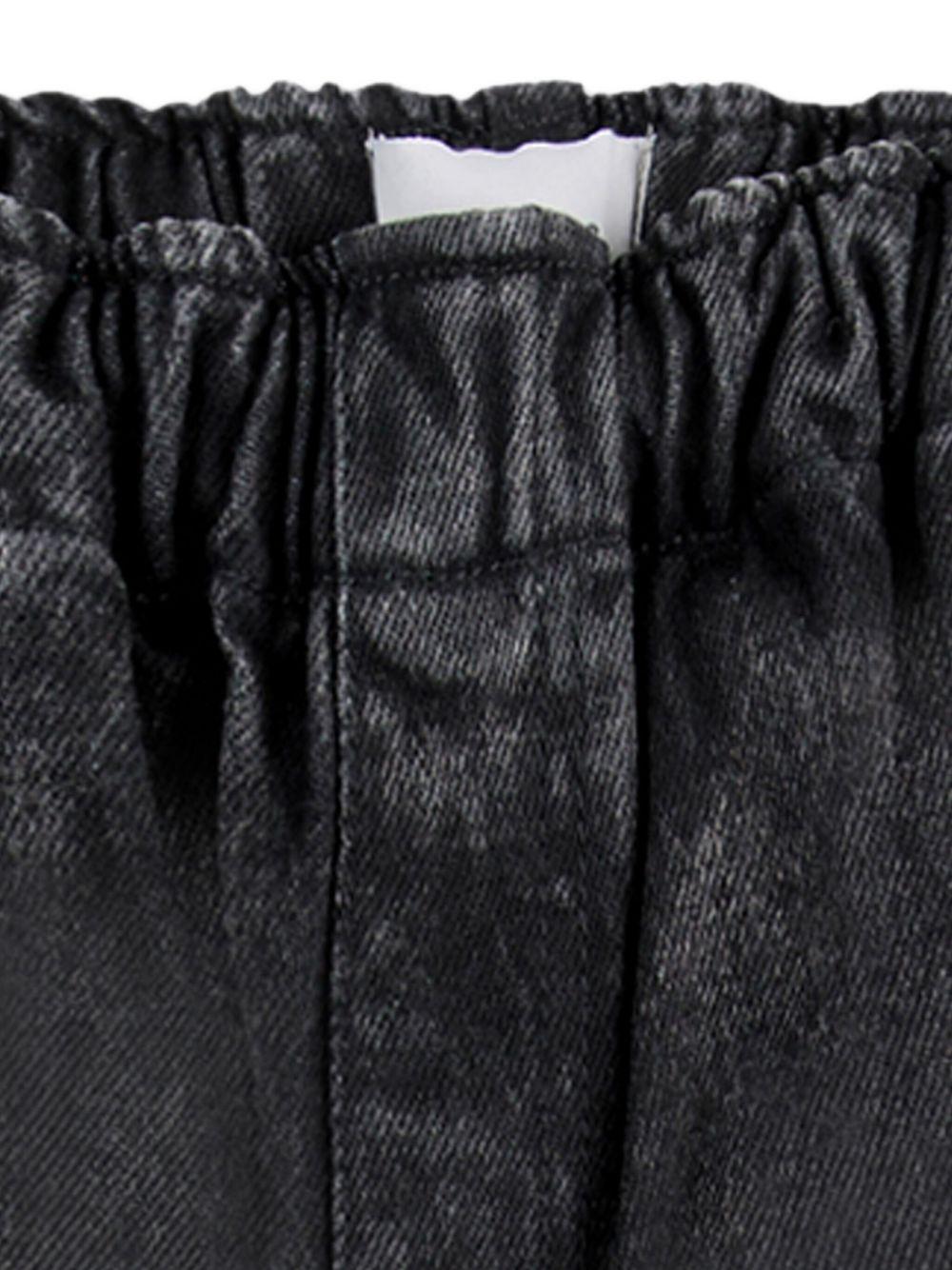 Pantaloni per bambino Bobo Choses nero con vita elasticizzata - Rubino Kids