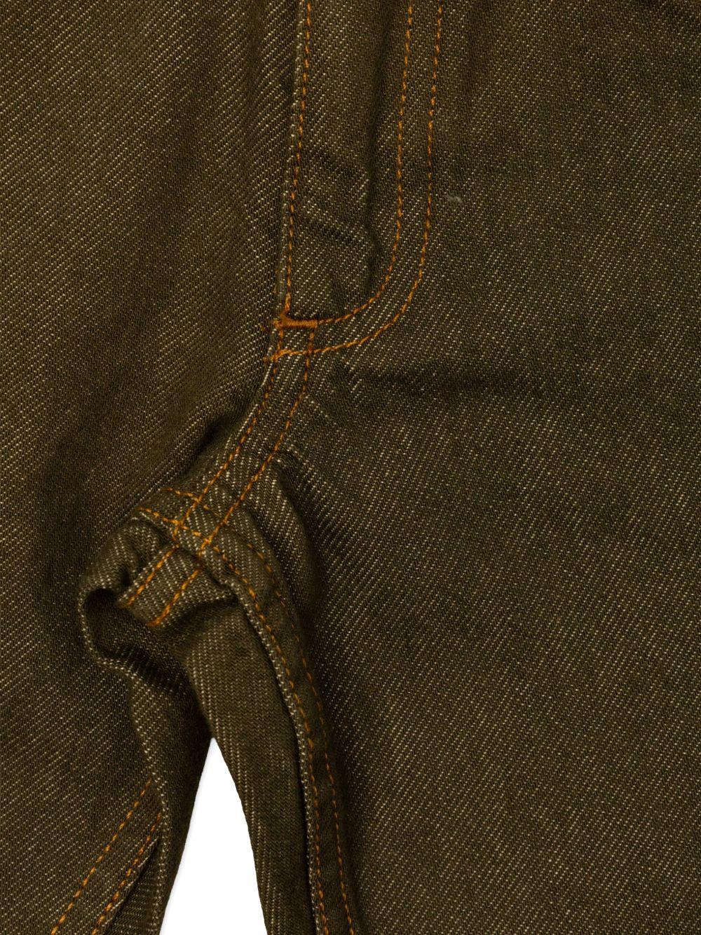 Pantaloni per bambino Bonpoint verde con bottoni - Rubino Kids