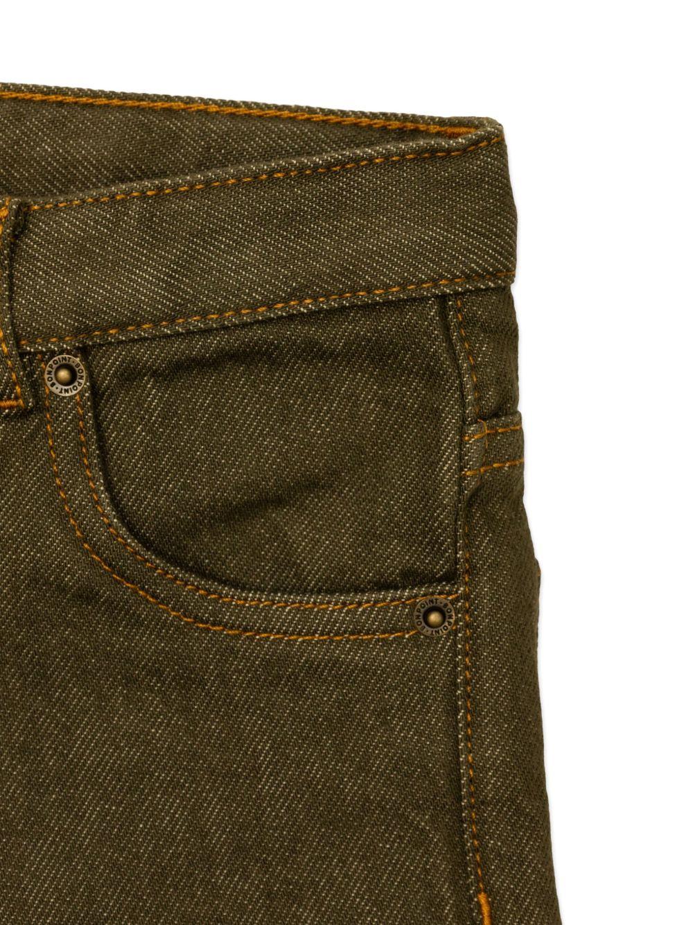 Pantaloni per bambino Bonpoint verde con bottoni - Rubino Kids