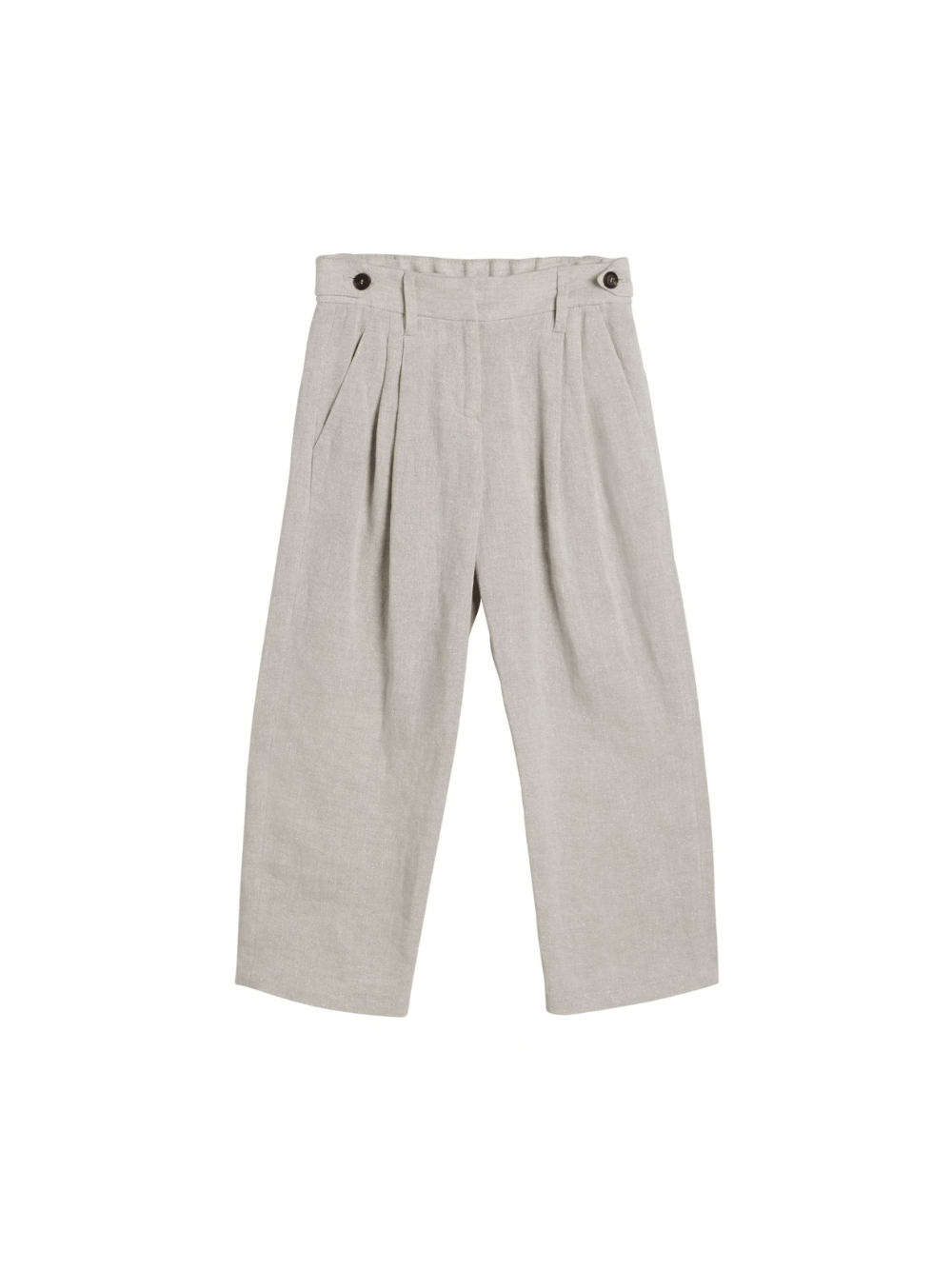 Pantaloni per bambino Brunello Cucinelli Kids beige con piega - Rubino Kids