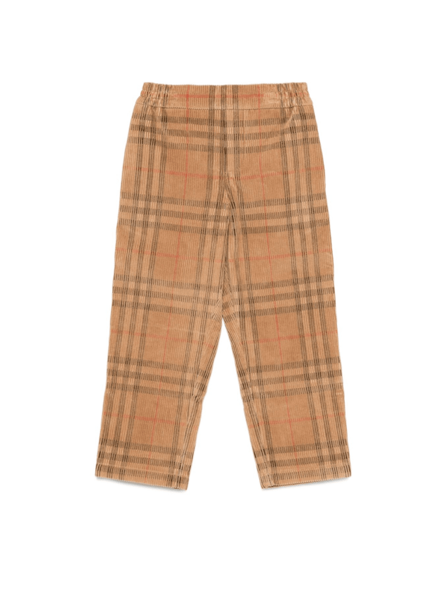 Pantaloni per bambino Burberry Kids beige con stampa Burberry