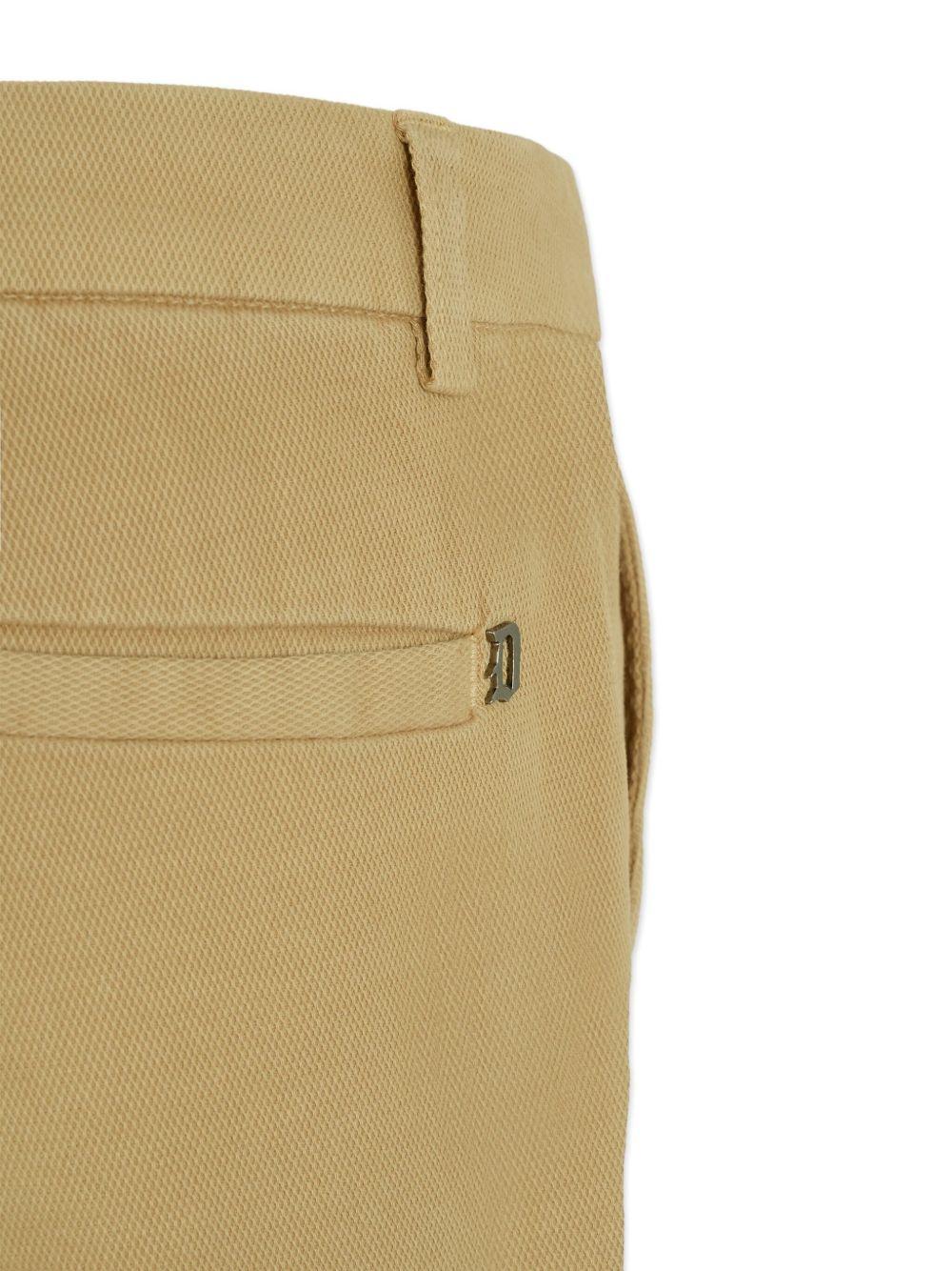Pantaloni per bambino Dondup Kids beige con chiusura a bottoni - Rubino Kids