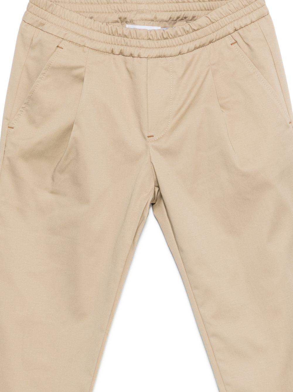 Pantaloni per bambino DONDUP Kids beige con vita elasticizzata - Rubino Kids