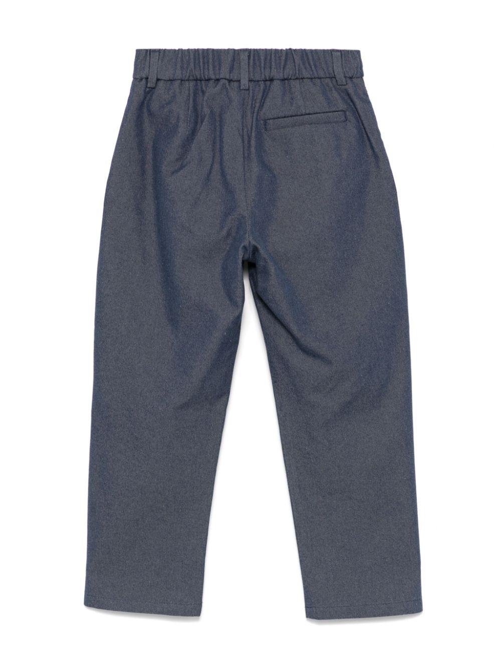Pantaloni per bambino Fendi Kids grigio modello classico - Rubino Kids