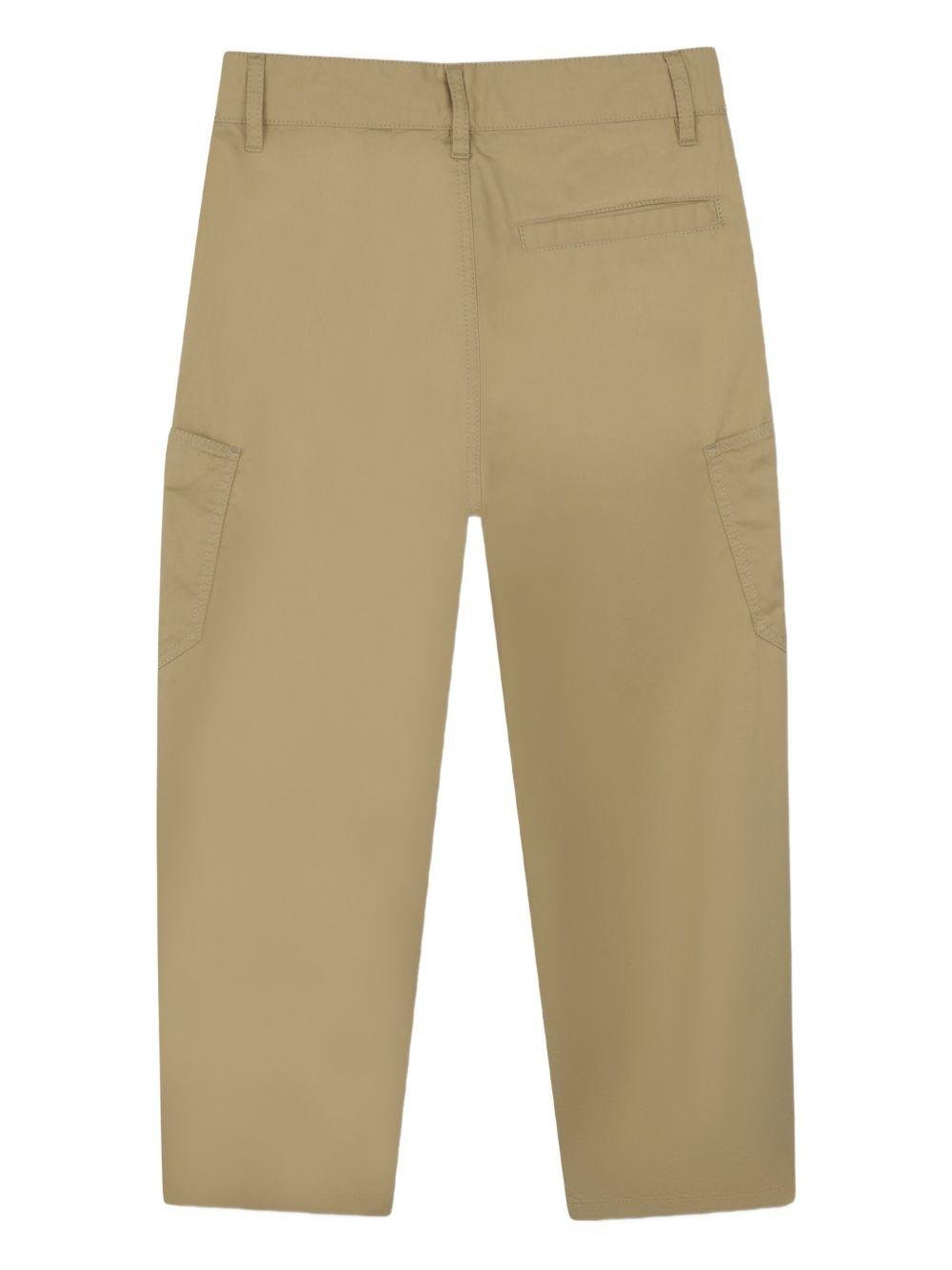 Pantaloni per bambino Givenchy Kids beige con tasche cargo - Rubino Kids