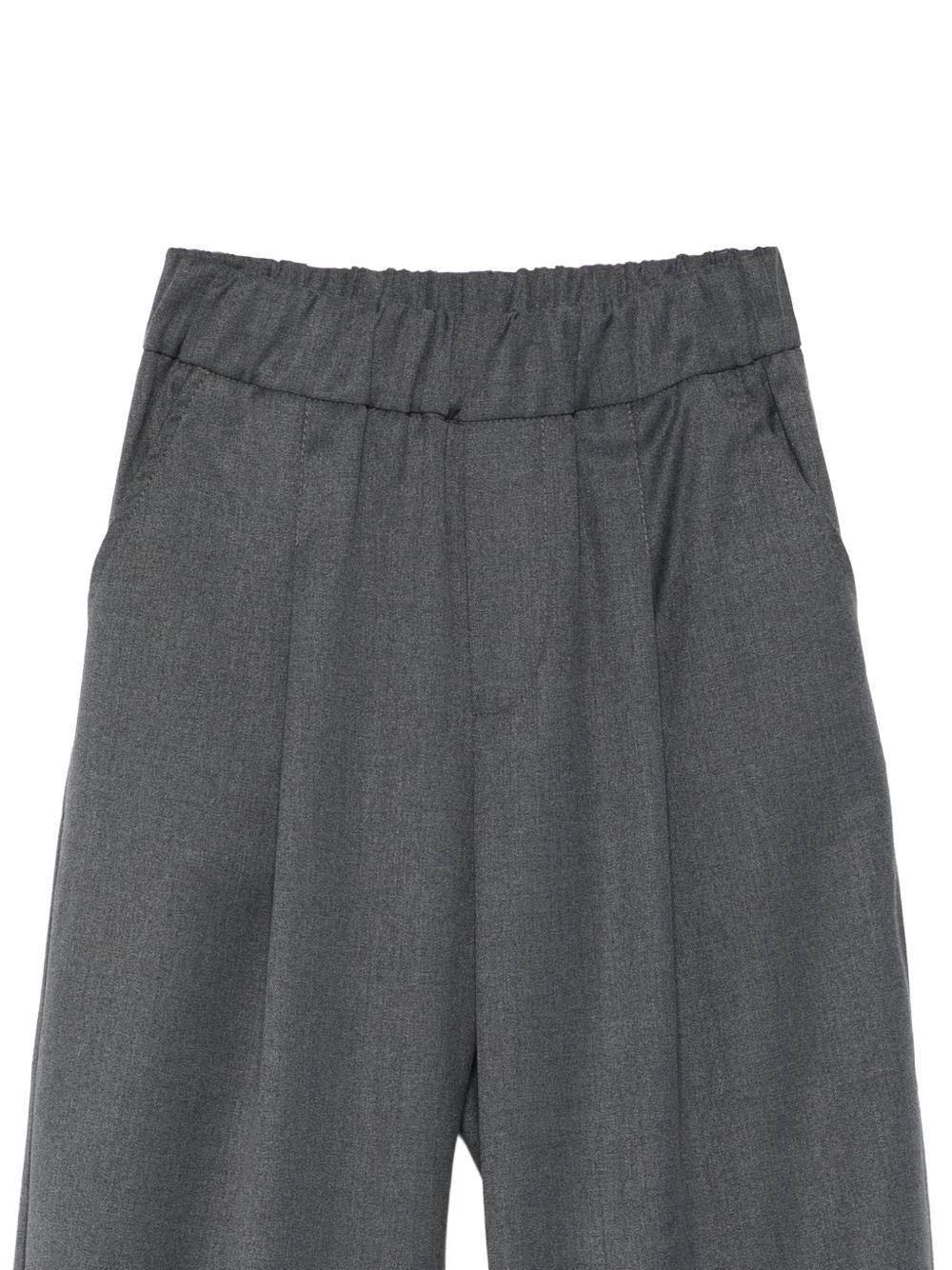 Pantaloni per bambino Laneus Kids grigi con tasche posteriori applicate - Rubino Kids