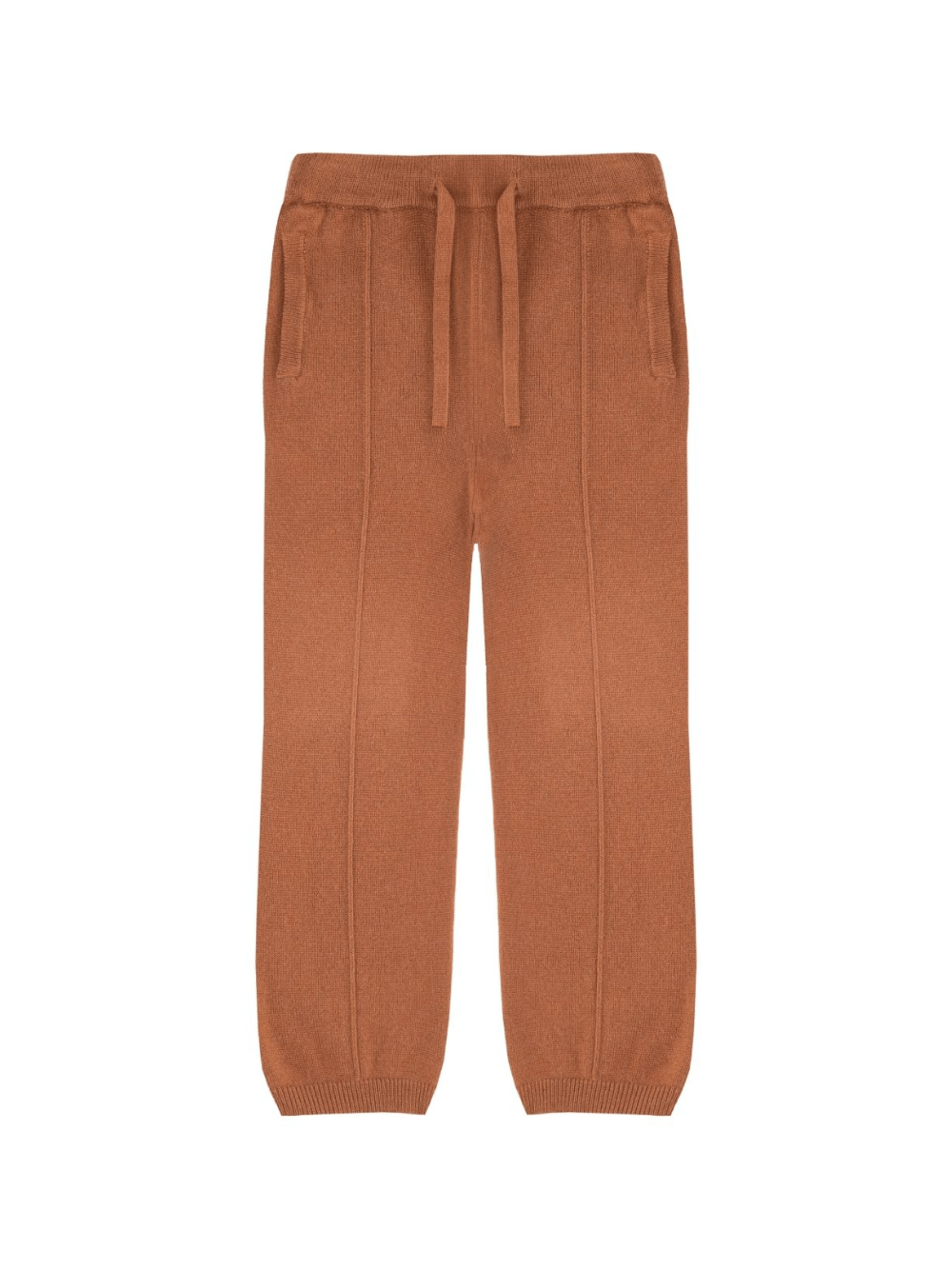 Pantaloni per bambino Laneus Kids marroni con chiusura a coulisse - Rubino Kids