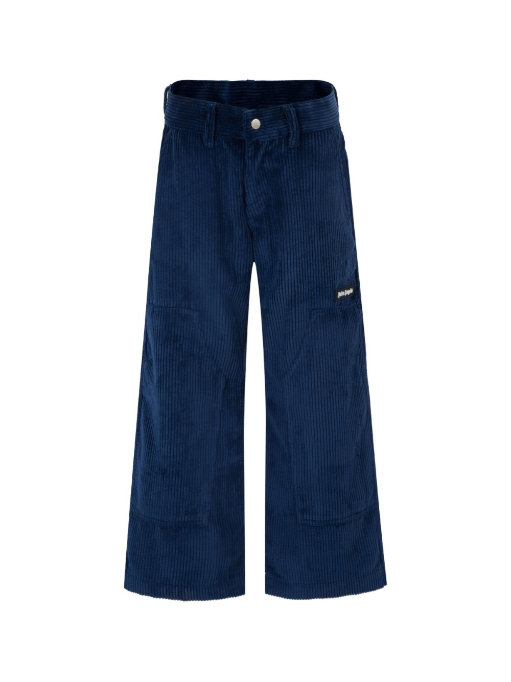 Pantaloni per bambino Palm Angels Kids blu con dettaglio logo - Rubino Kids
