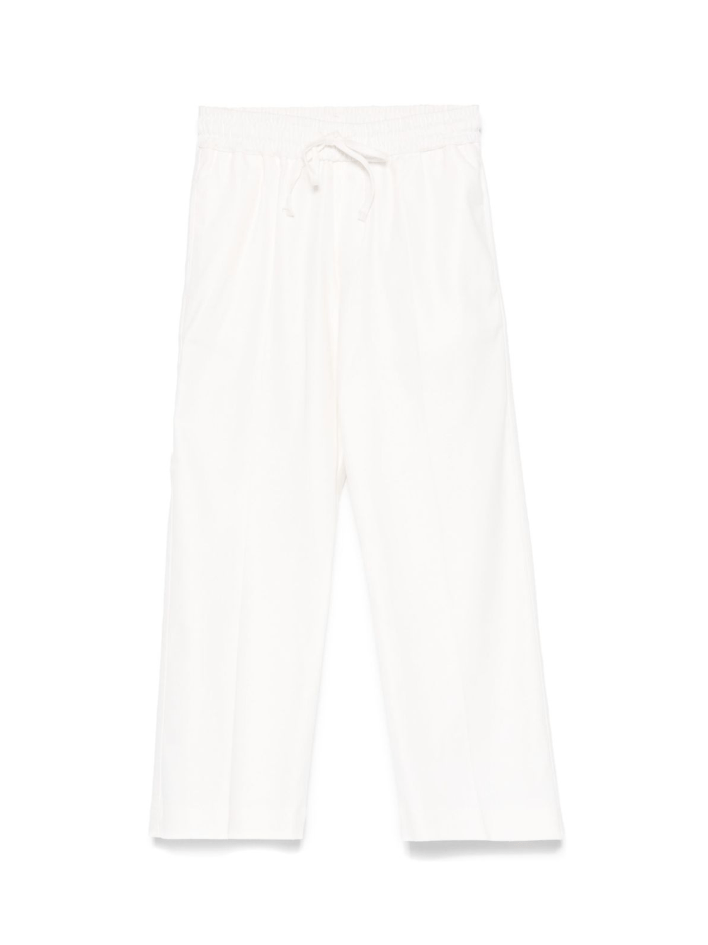 Pantaloni per bambino Paolo Pecora Kids bianco con coulisse - Rubino Kids