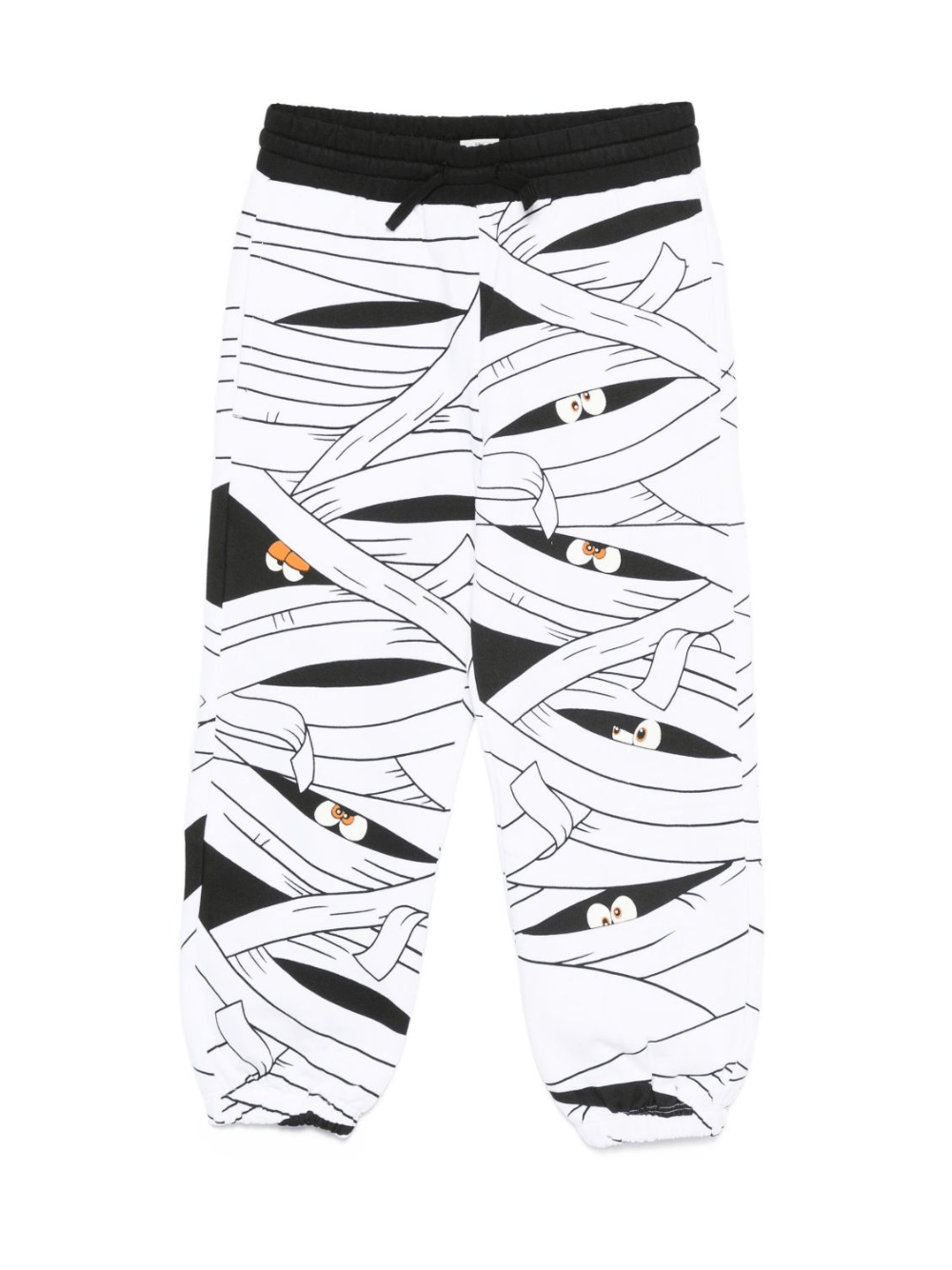 Pantaloni per bambino Stella McCartney Kids bianchi con stampa mummia - Rubino Kids