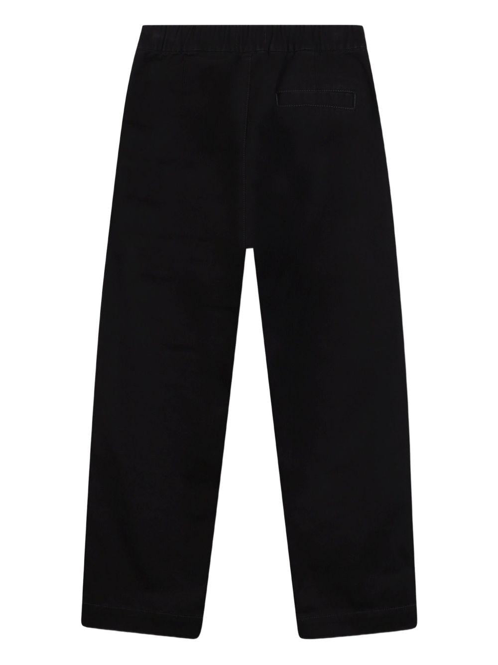 Pantaloni per bambino The Marc Jacobs Kids nero con tasche cargo - Rubino Kids