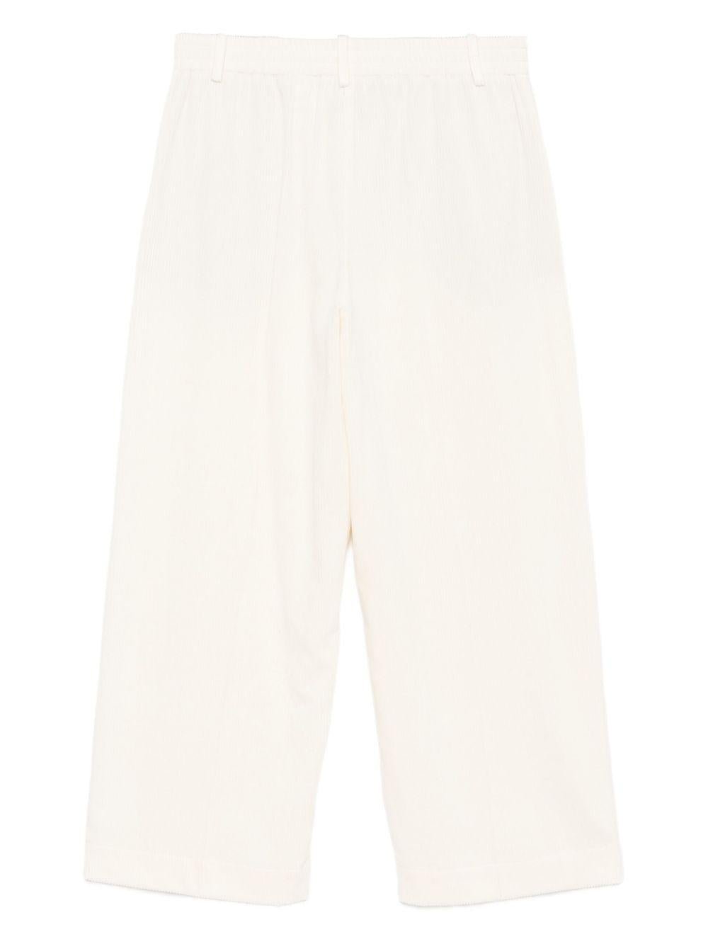 Pantaloni per donna ALYSI bianchi con chiusura frontale con bottoni - Rubino Kids