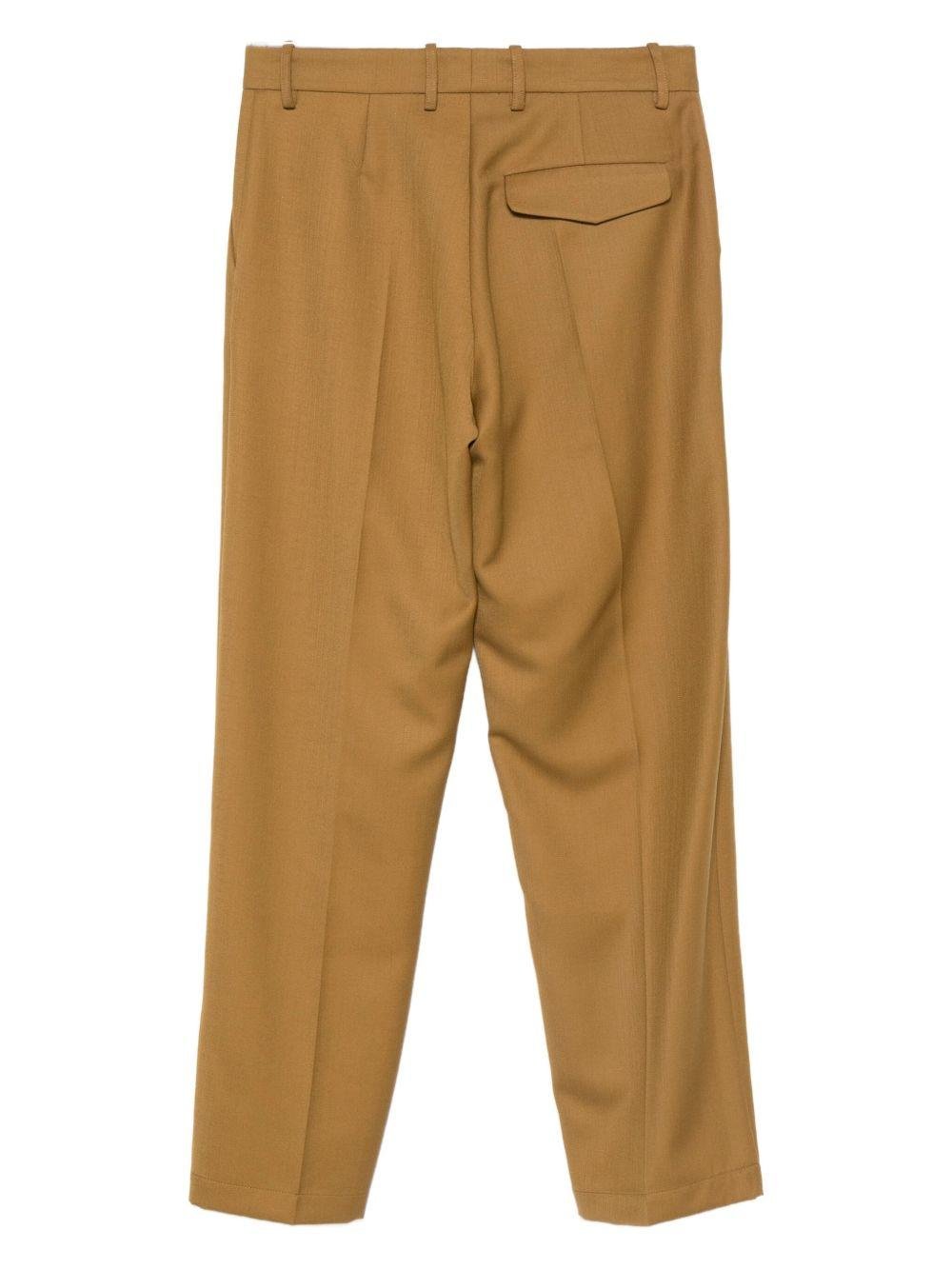 Pantaloni per donna Alysi marroni con tasca con patta - Rubino Kids