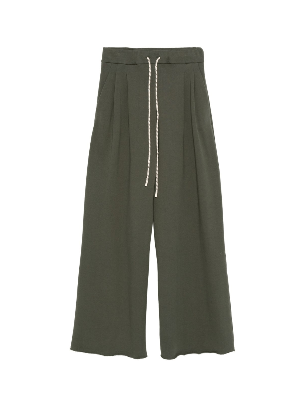 Pantaloni per donna Alysi verdi con dettagli plissettati - Rubino Kids