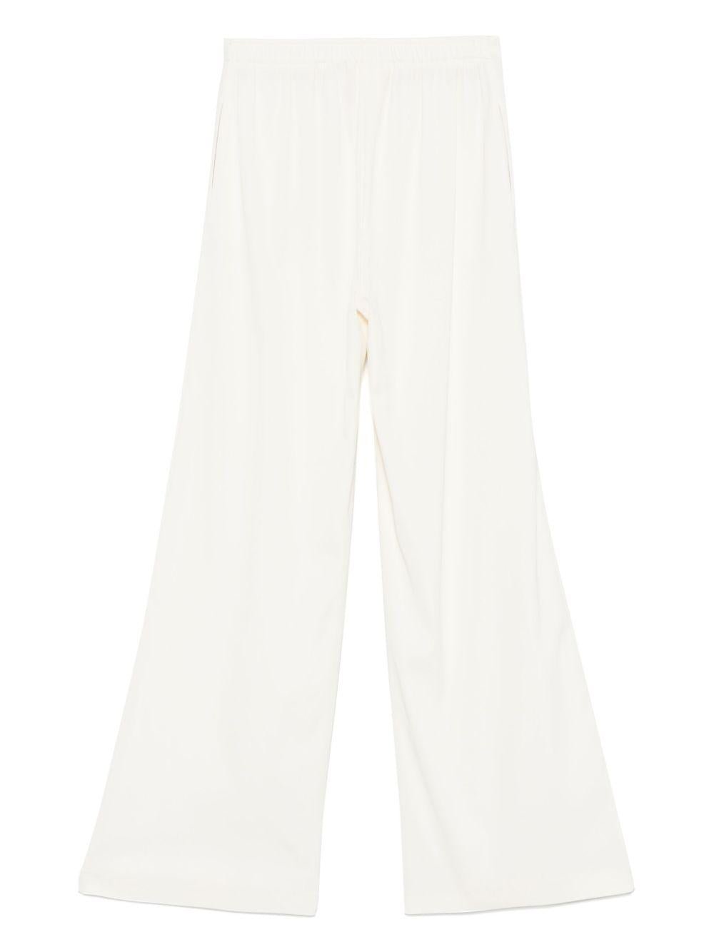 Pantaloni per donna Merci bianco a palazzo in crêpe - Rubino Kids