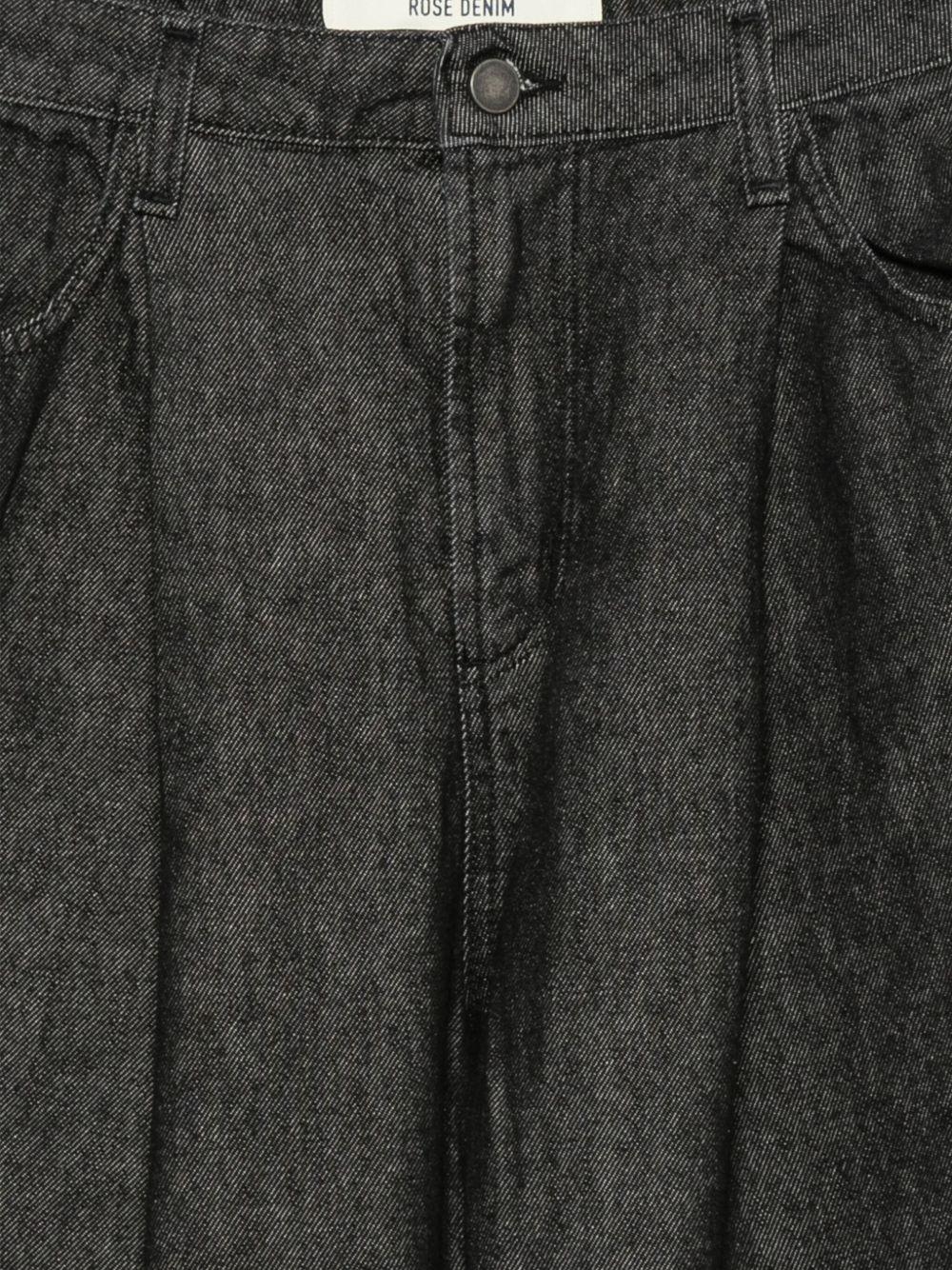 Pantaloni per donna Merci neri con dettagli plissettati - Rubino Kids