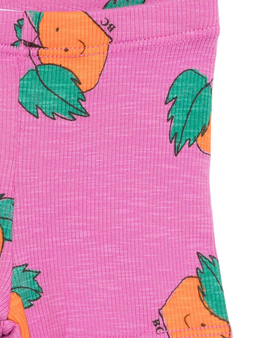 Pantaloni per neonata Bobo Choses fucsia con stampa grafica - Rubino Kids