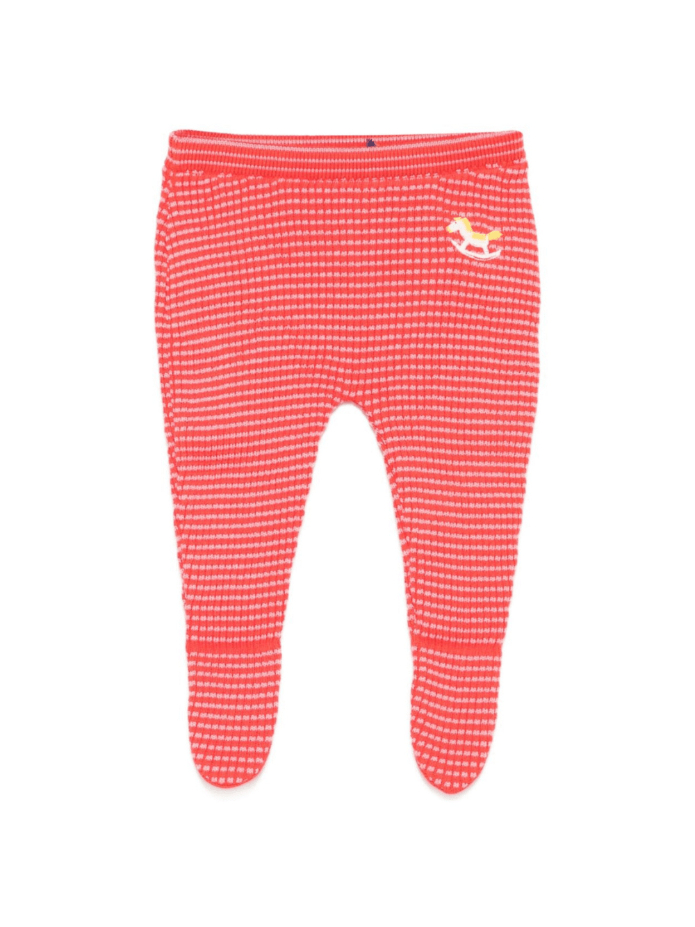 Pantaloni per neonata Bobo Choses rossi con motivo a forma di cavallo a dondolo - Rubino Kids