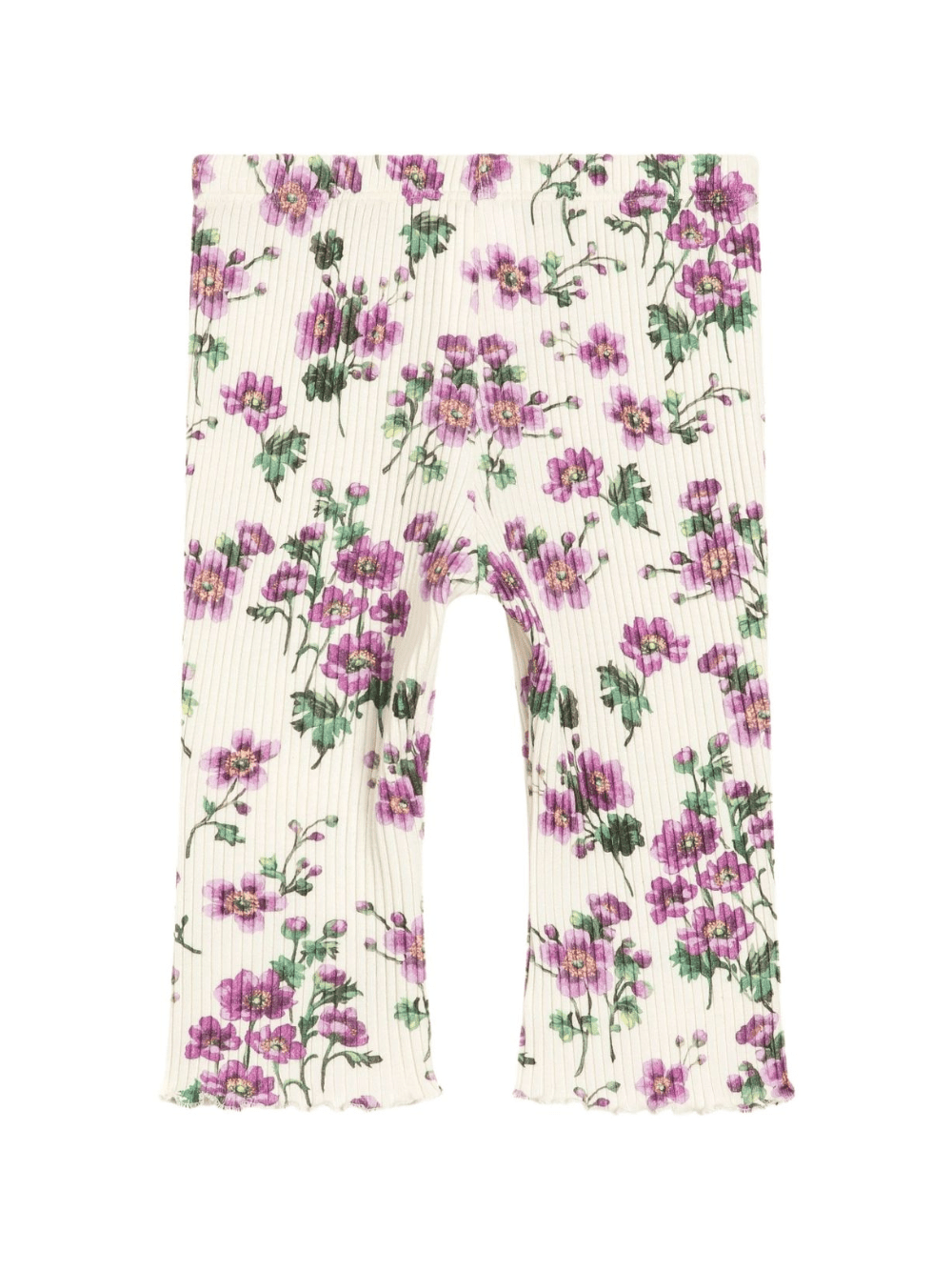 Pantaloni per neonata Dolce & Gabbana Kids bianco a fiori - Rubino Kids