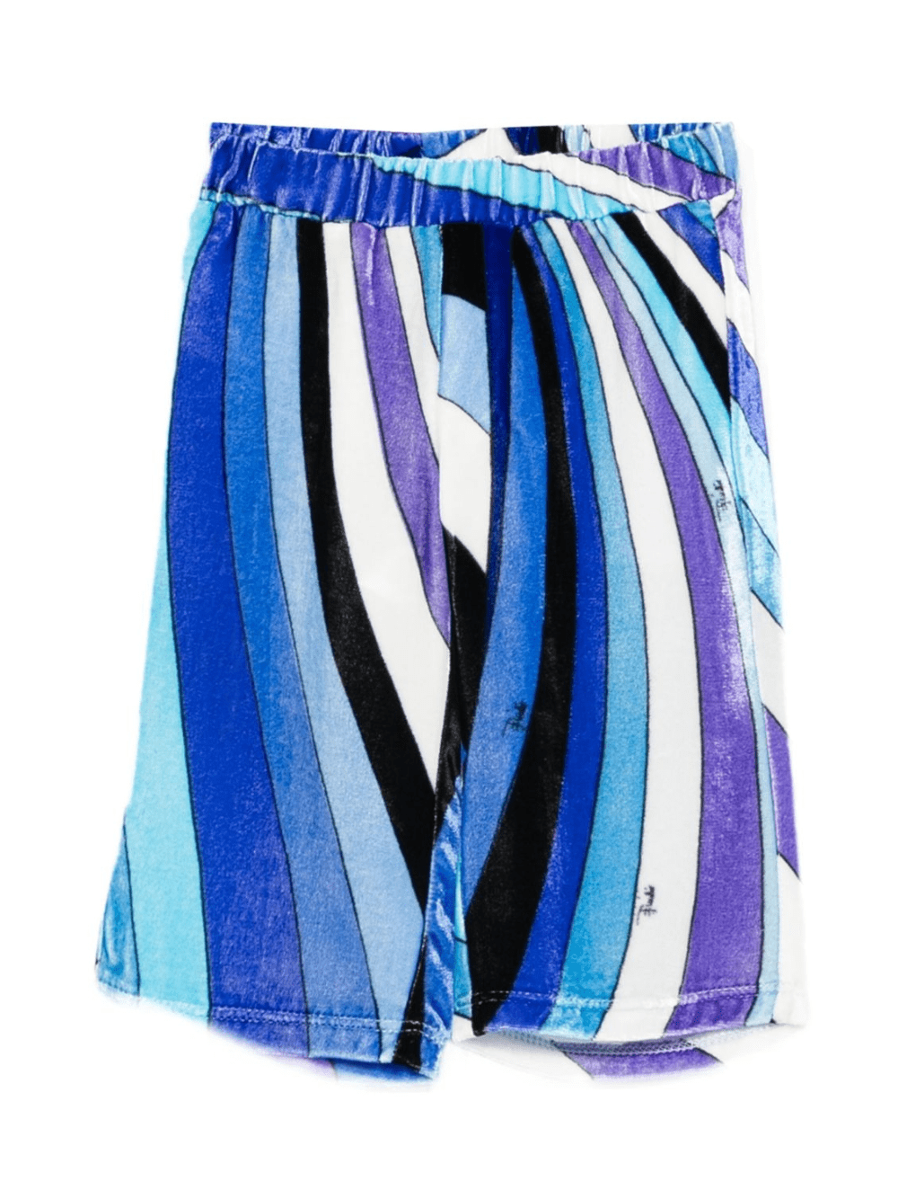 Pantaloni per neonata Emilio Pucci Junior blu in velluto - Rubino Kids