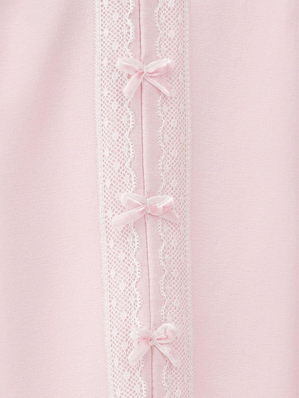 Pantaloni per neonata Monnalisa rosa con fiocco - Rubino Kids