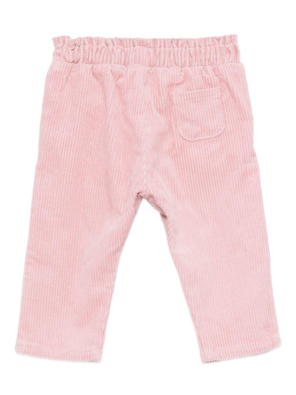 Pantaloni per neonata Tartine Et Chocolat rosa con texture a coste - Rubino Kids