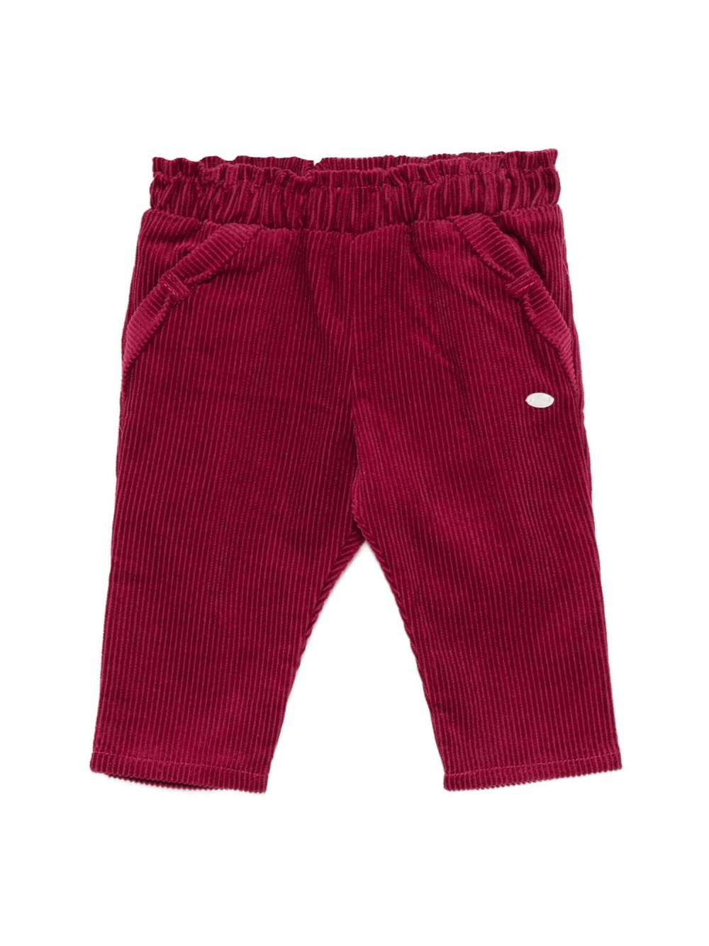 Pantaloni per neonata Tartine Et Chocolat rossi con applicazione con logo - Rubino Kids