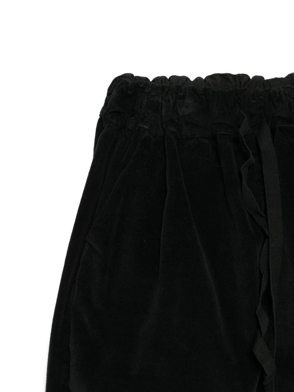 Pantaloni per neonato Album di Famiglia Kids neri con polsini elasticizzati - Rubino Kids