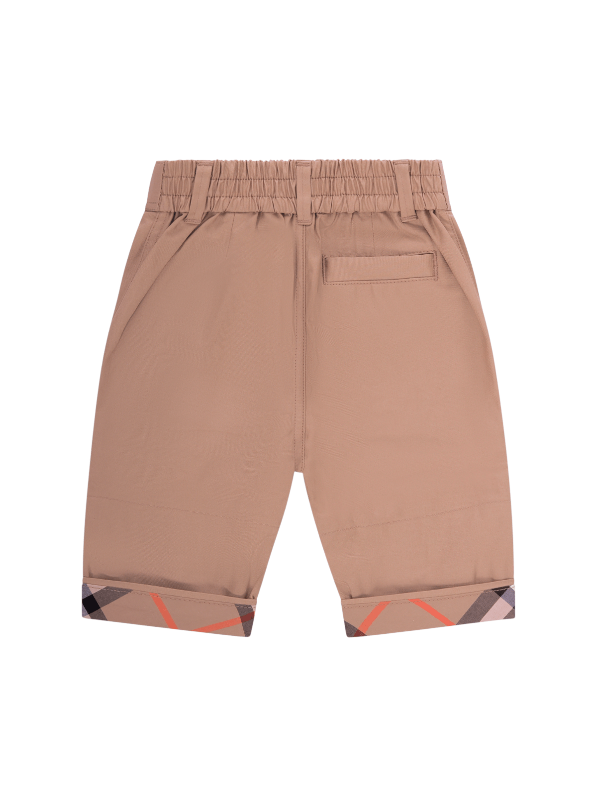 Pantaloni per neonato Burberry Kids beige con caratteristico motivo Vintage Check - Rubino Kids