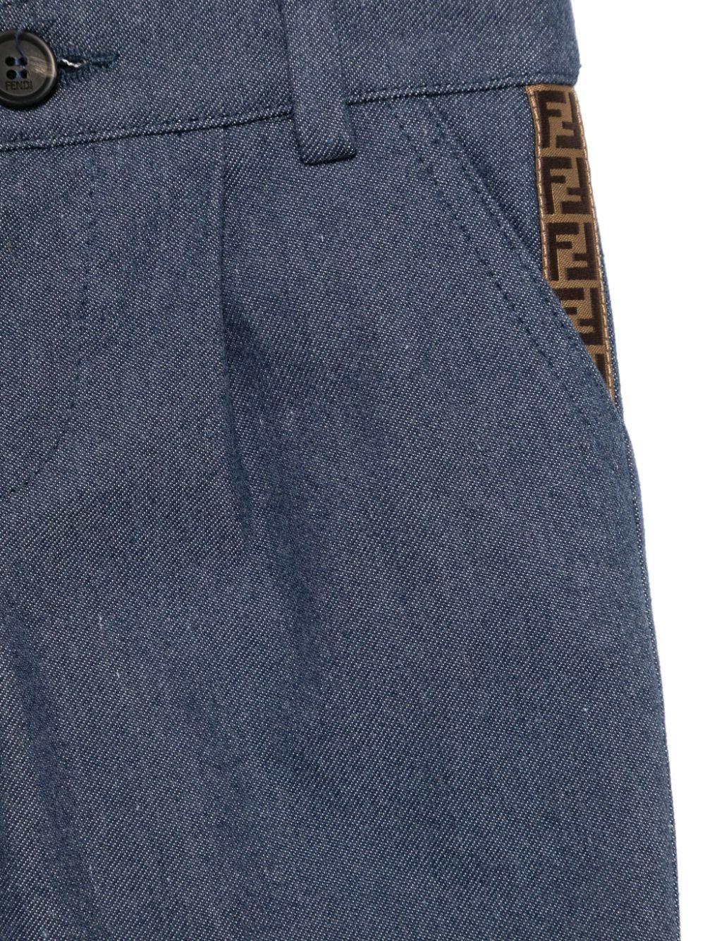 Pantaloni per neonato Fendi Kids grigio modello classico - Rubino Kids