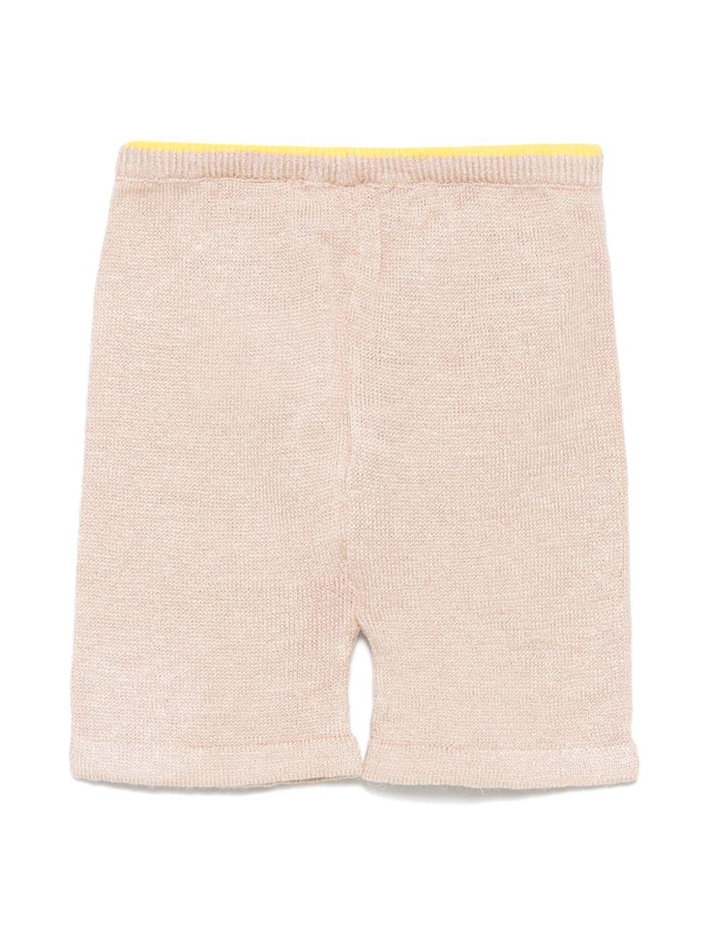 Pantaloni per neonato Gensami kids beige in maglia - Rubino Kids