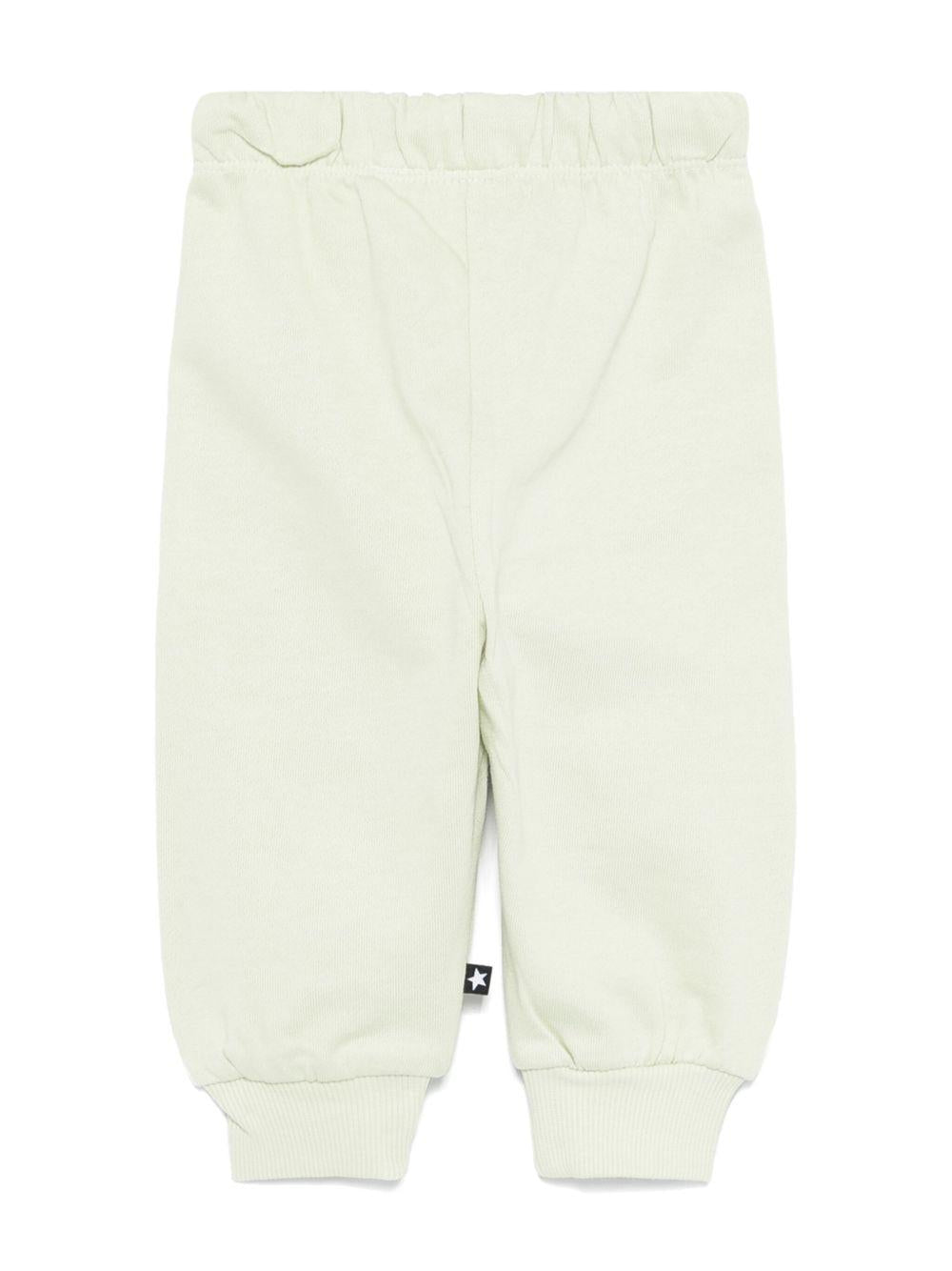 Pantaloni per neonato Molo Simeon verde con motivo smiley - Rubino Kids