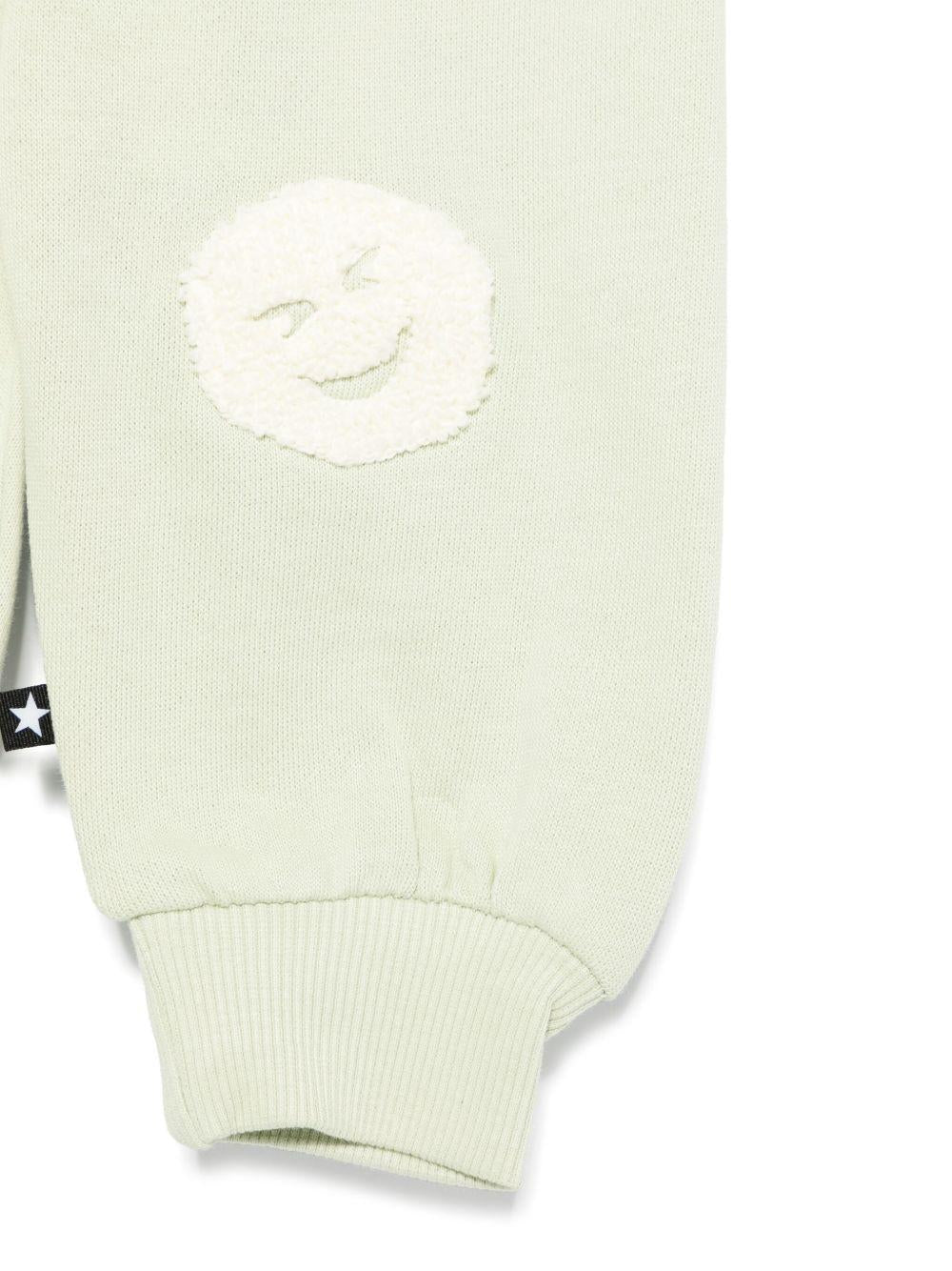 Pantaloni per neonato Molo Simeon verde con motivo smiley - Rubino Kids