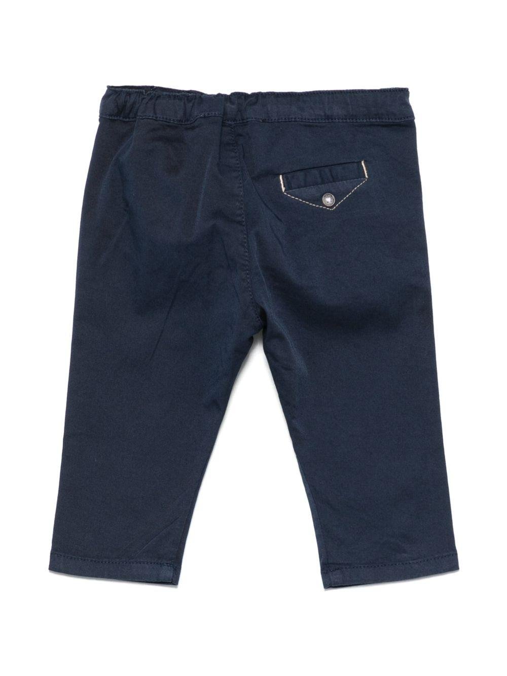 Pantaloni per neonato Tartine Et Chocolat blu in twill - Rubino Kids