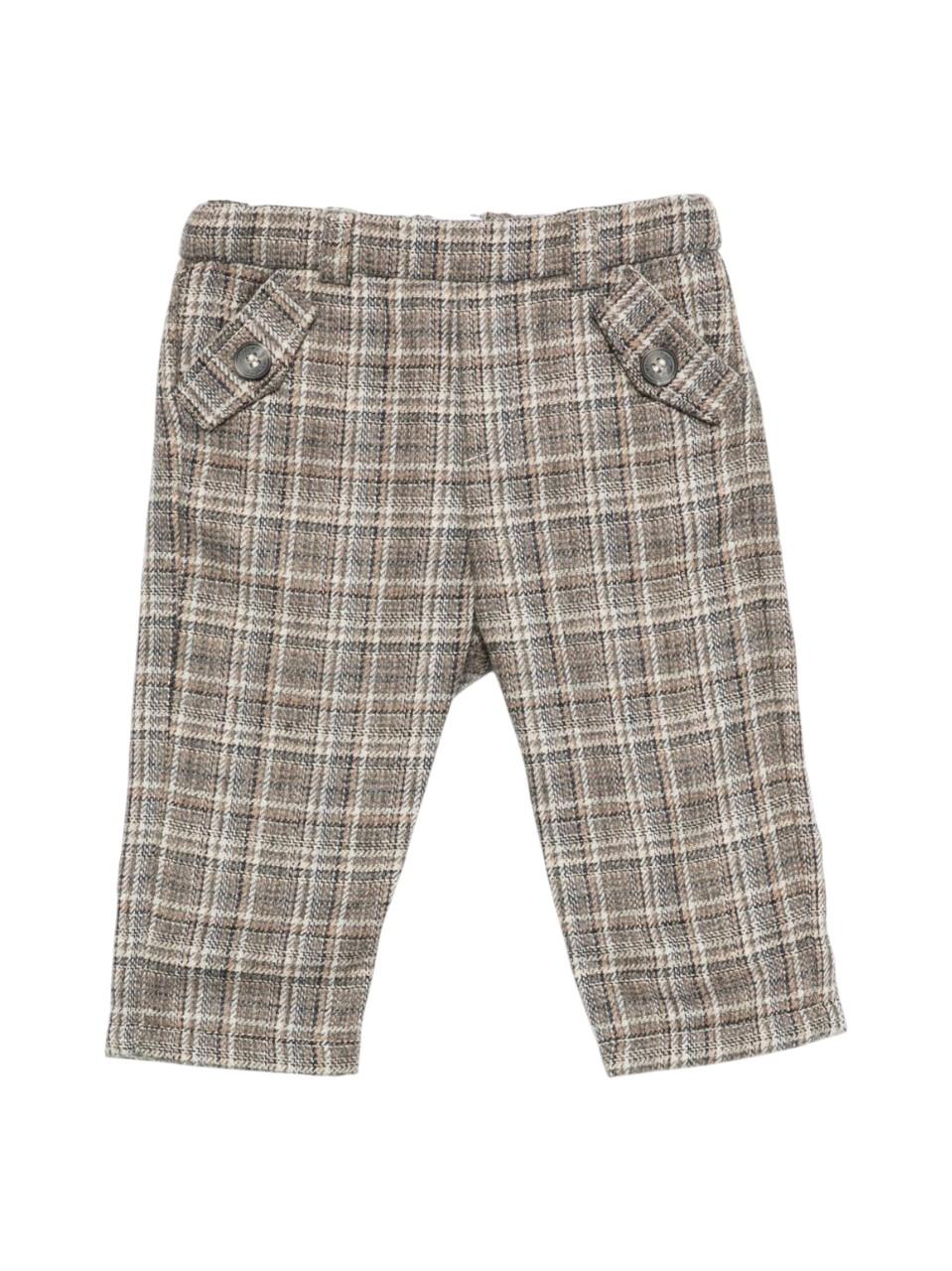 Pantaloni per neonato Tartine Et Chocolat marrone con motivo a quadri - Rubino Kids