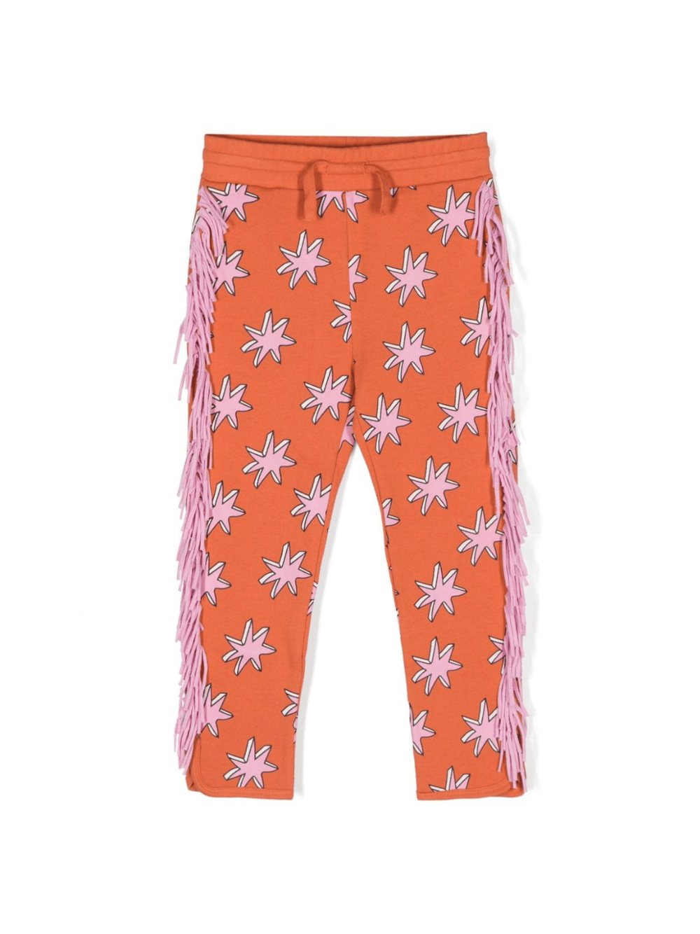 Pantaloni sportivi Bright Stars con frange - Rubino Kids