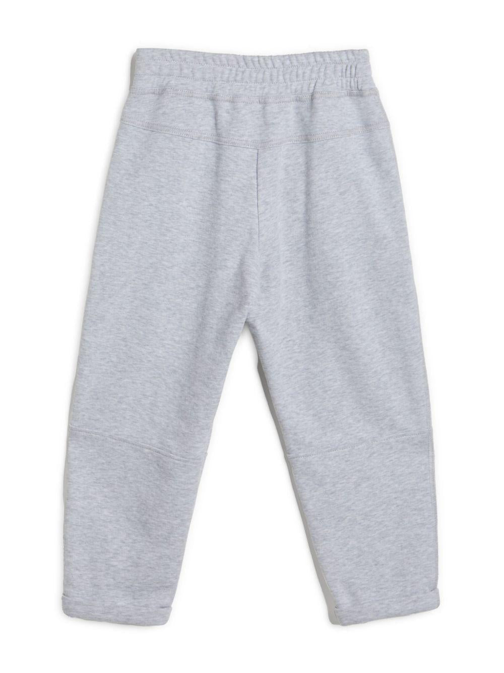 Pantaloni sportivi per bambina Brunello Cucinelli Kids Smooth French grigio - Rubino Kids