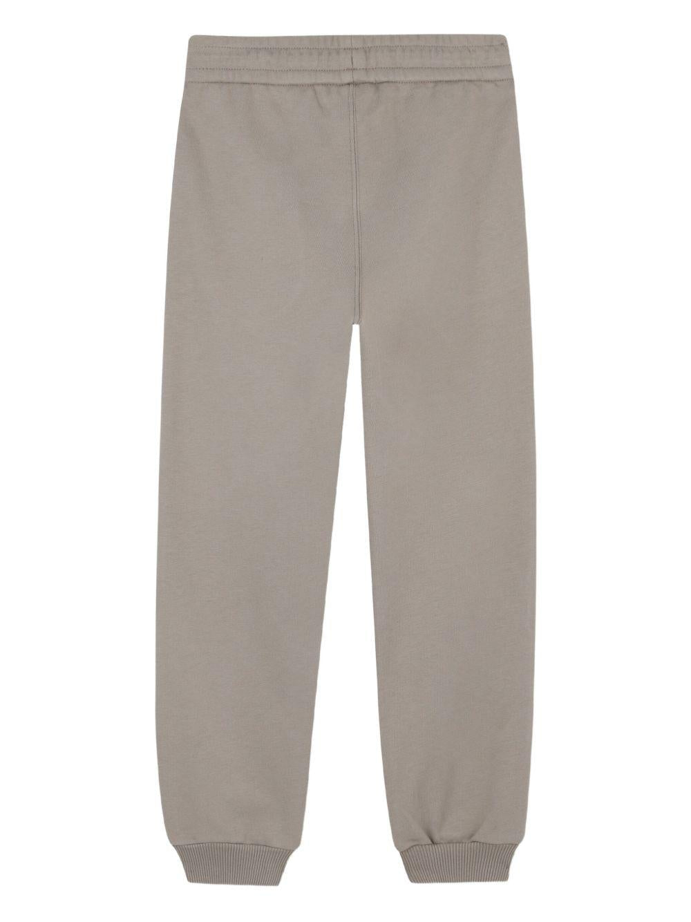 Pantaloni sportivi per bambina Chloé Kids grigi con vita alta elasticizzata - Rubino Kids