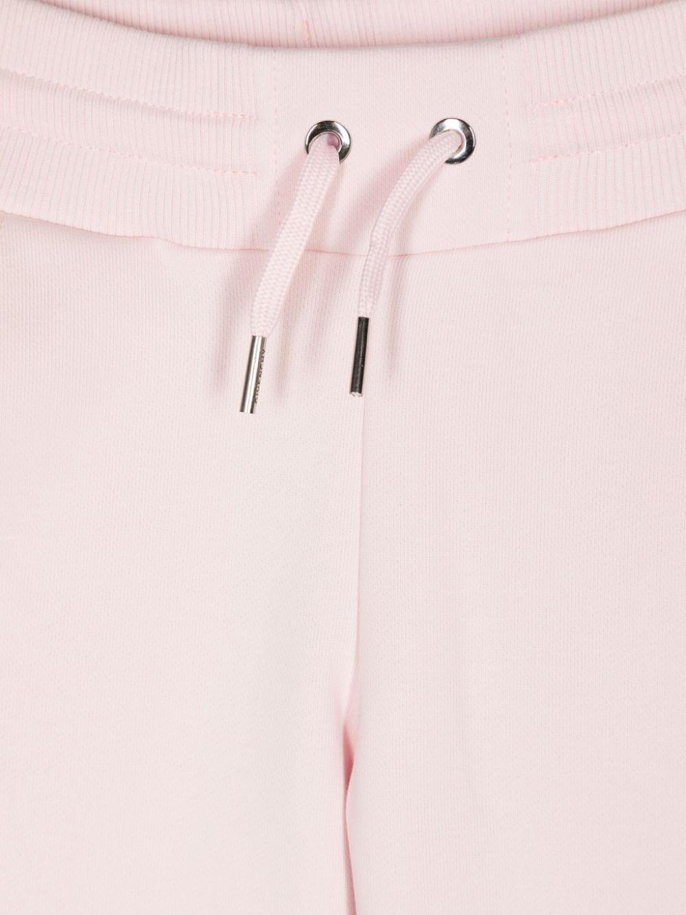 Pantaloni sportivi per bambina Givenchy Kids rosa con stampa con caratteristico motivo 4G - Rubino Kids