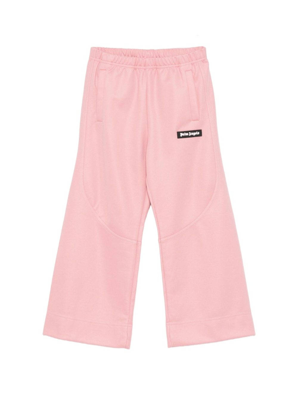 Pantaloni sportivi per bambina Palm Angels Kids rosa con applicazione - Rubino Kids