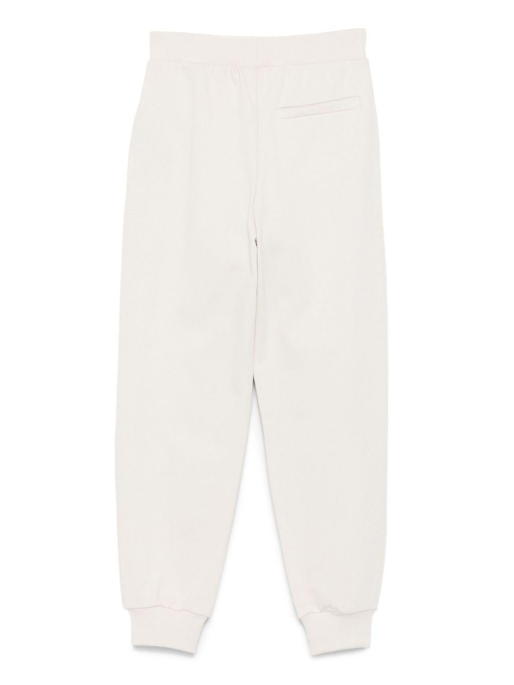 Pantaloni sportivi per bambino Balmain Kids beige con logo - Rubino Kids