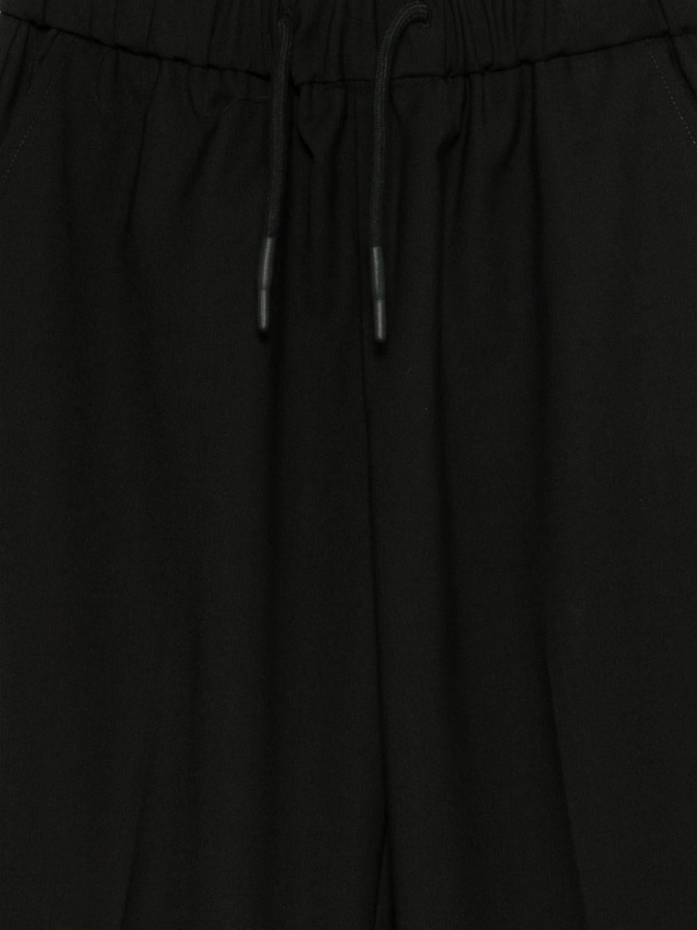 Pantaloni sportivi per bambino John Richmond Junior neri con vita elasticizzata - Rubino Kids