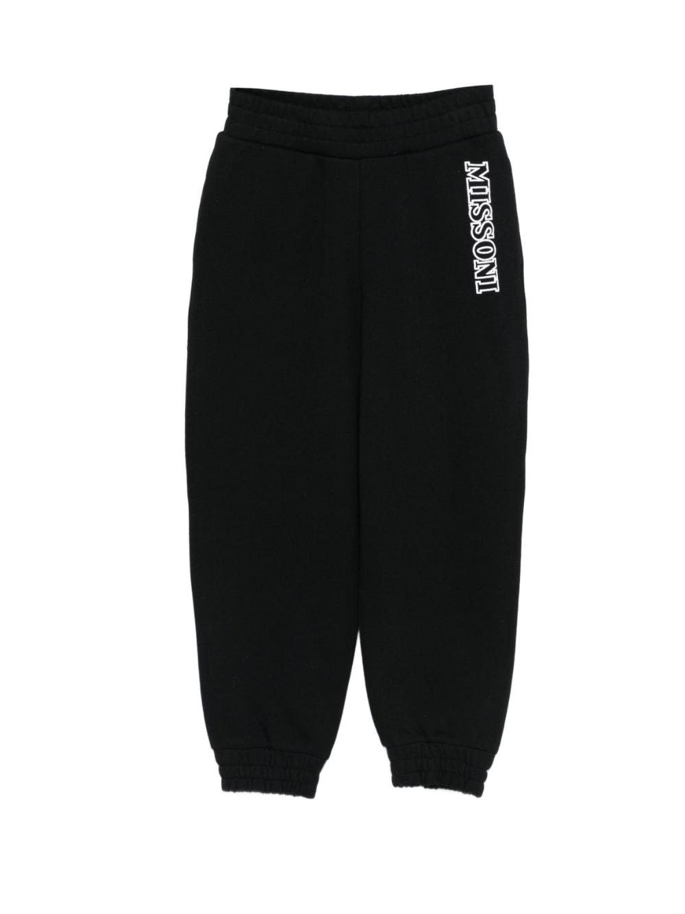 Pantaloni sportivi per bambino Missoni Kids nero con dettaglio logo - Rubino Kids