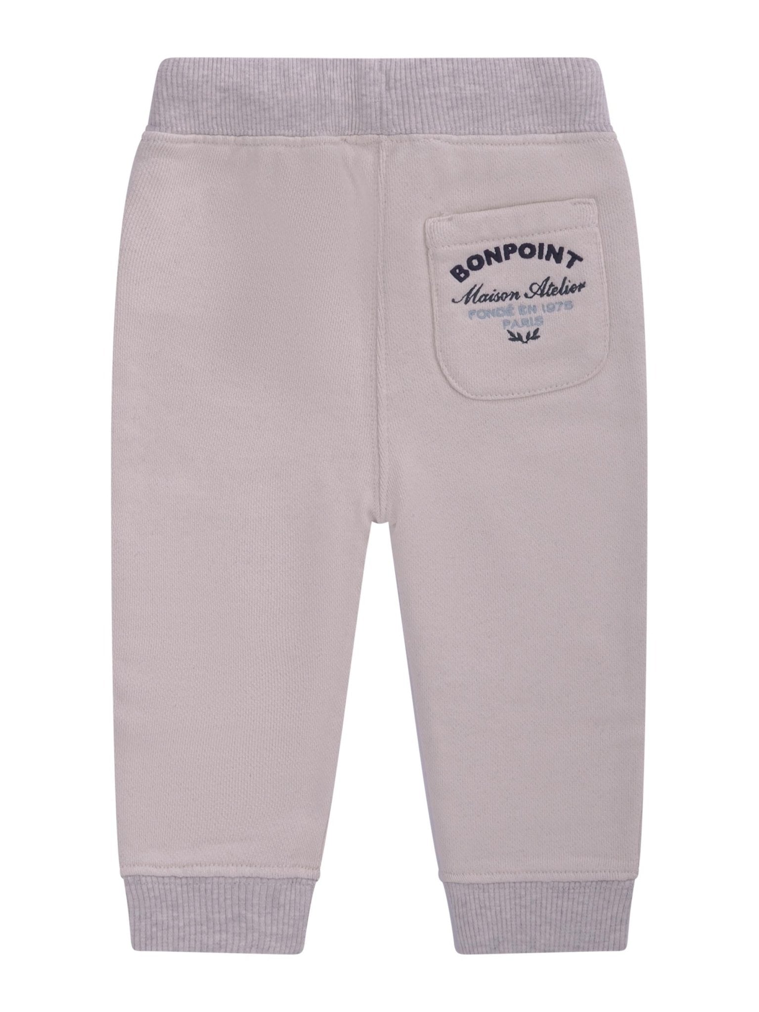 Pantaloni sportivi per neonato Bonpoint beige con coulisse - Rubino Kids
