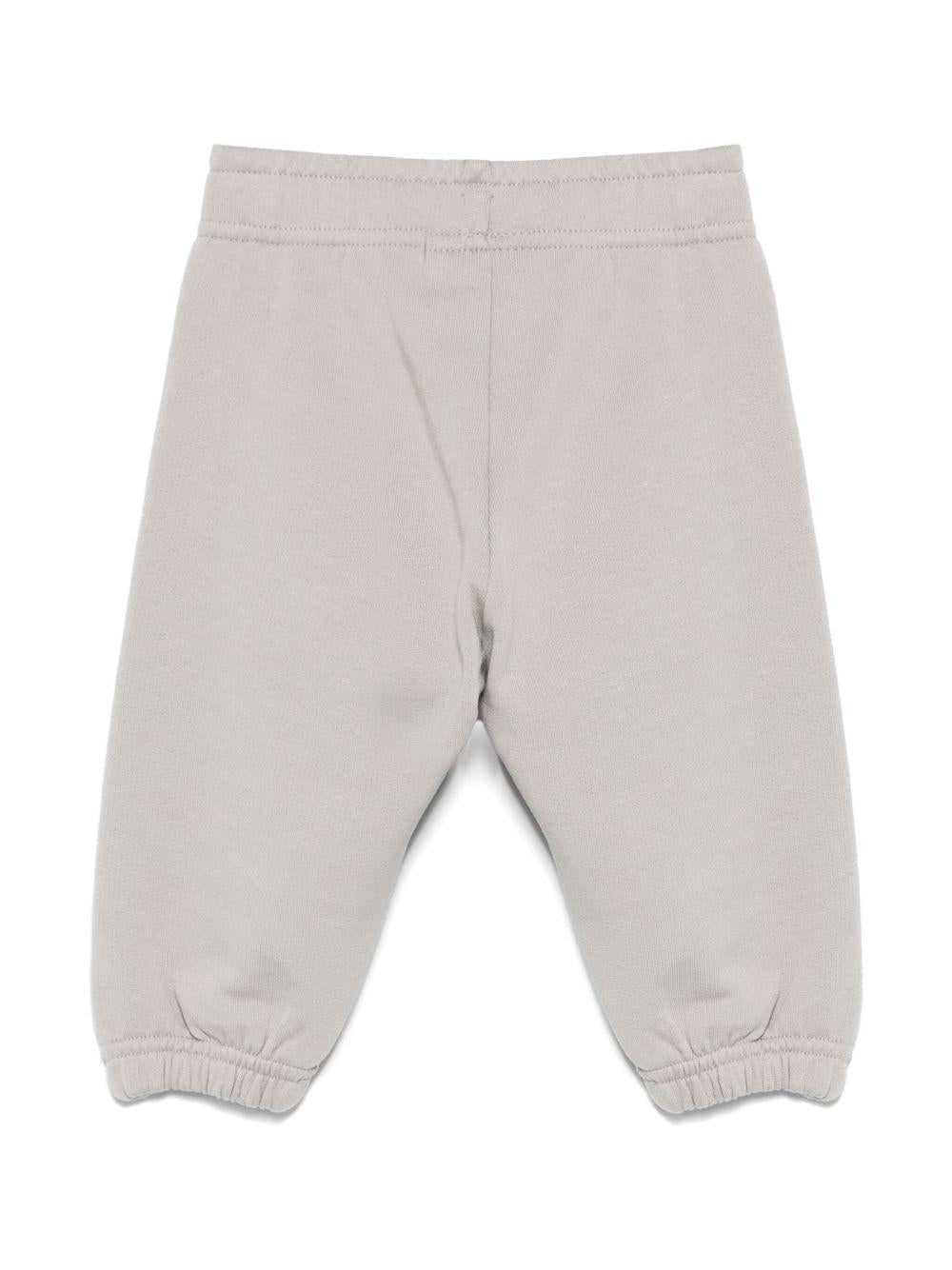 Pantaloni sportivi per neonato Mini Rodini grigio con applicazione con logo - Rubino Kids