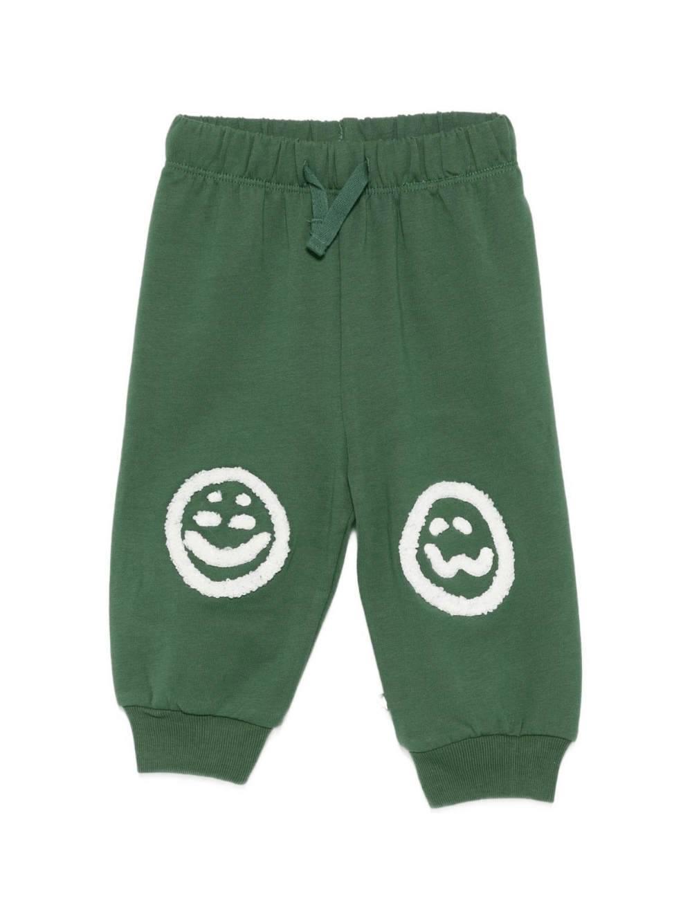 Pantaloni sportivi per neonato Molo verdi con faccina sorridente - Rubino Kids