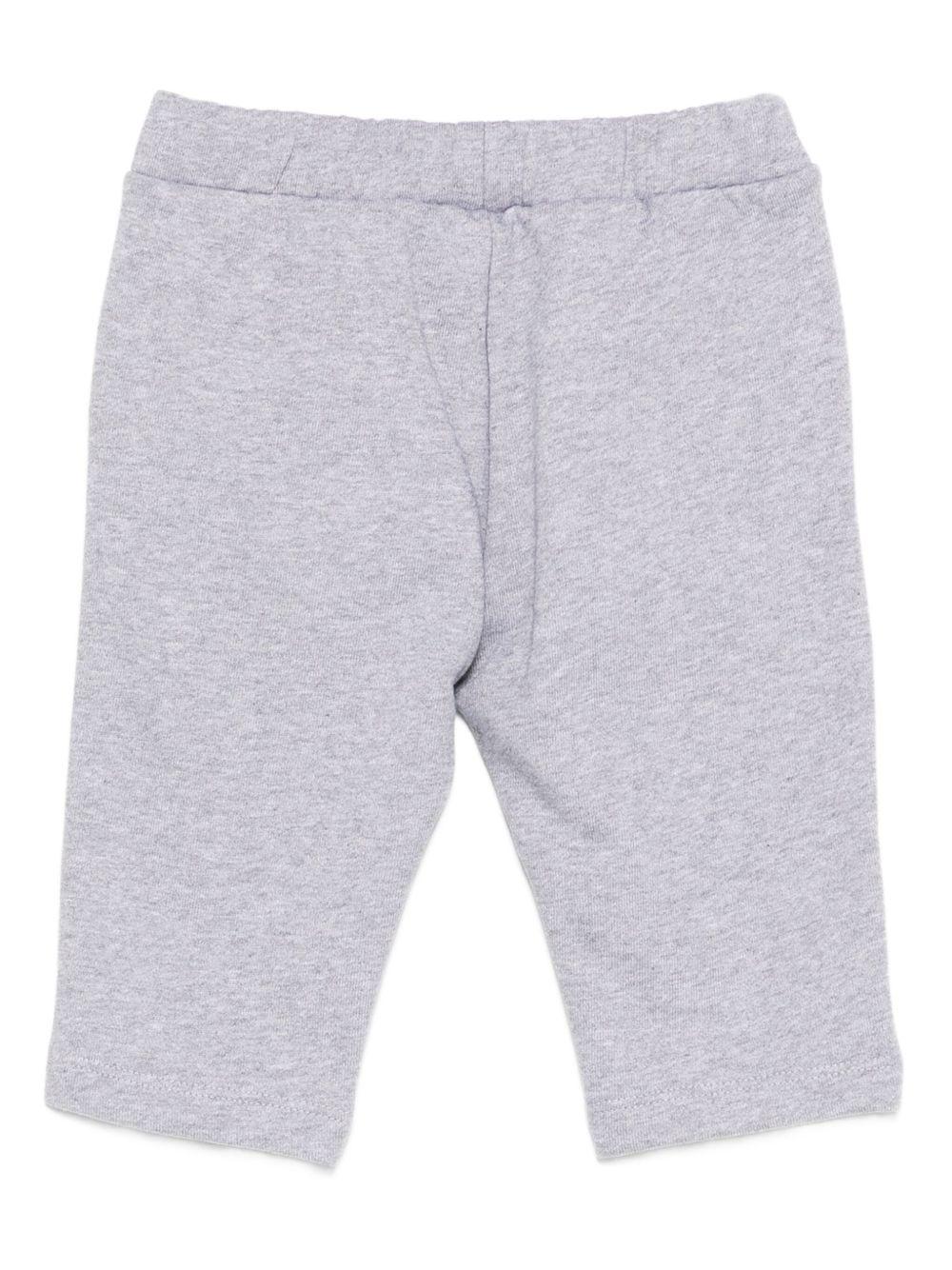 Pantaloni sportivi per neonato Moschino Kids grigio con stampa orsetto - Rubino Kids