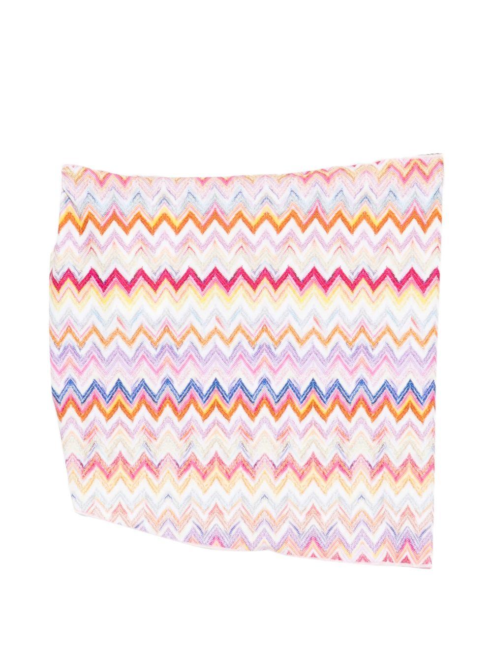 Pareo per bambina Missoni Kids multicolor con design a zig - zag - Rubino Kids